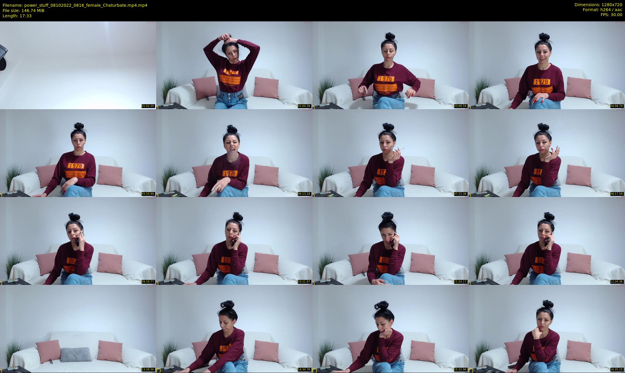 power_stuff — 18 minute Chaturbate female cam show recording, 720p, Oct 8, 2022