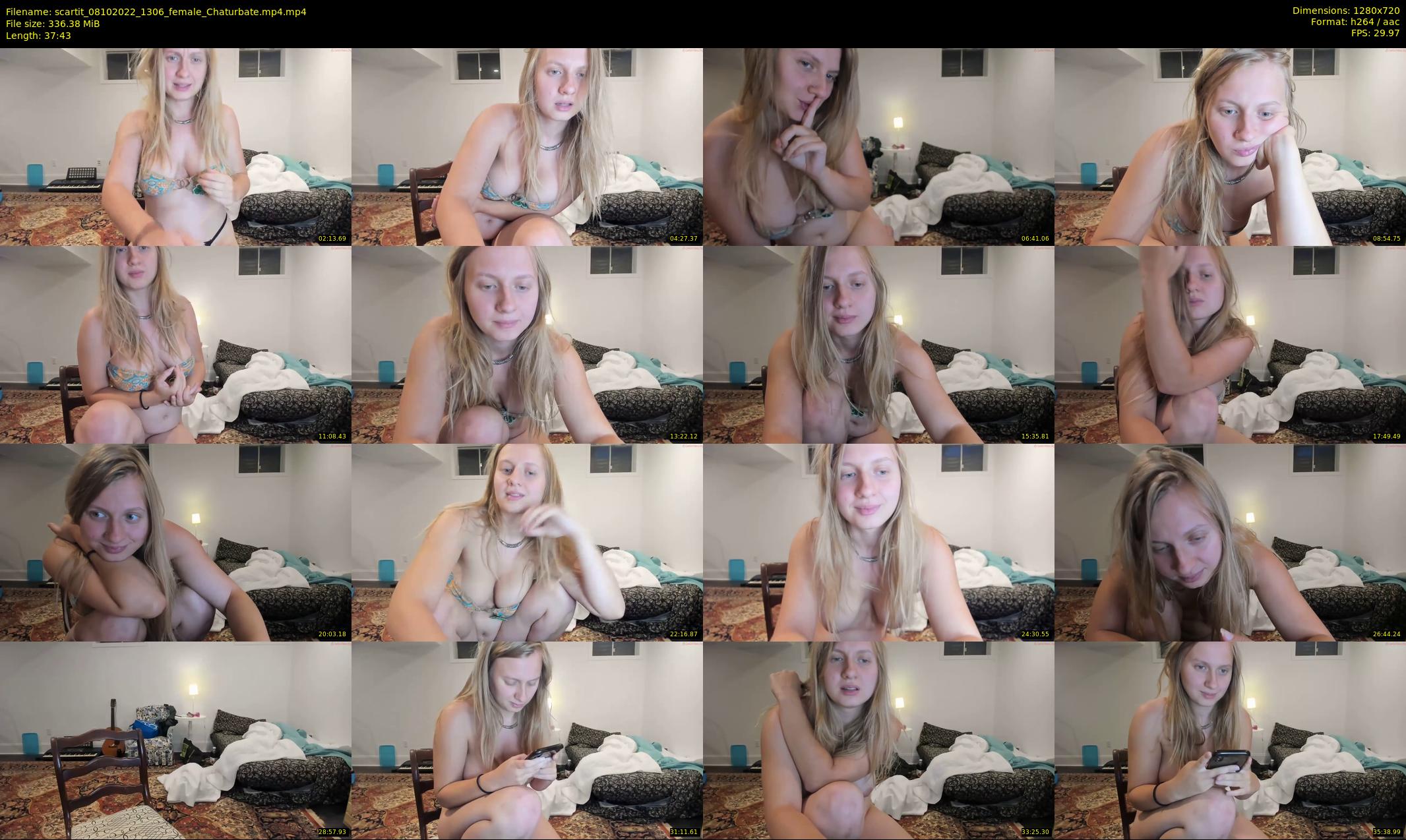scartit — 38 minute Chaturbate female cam show recording, 720p, Oct 8, 2022