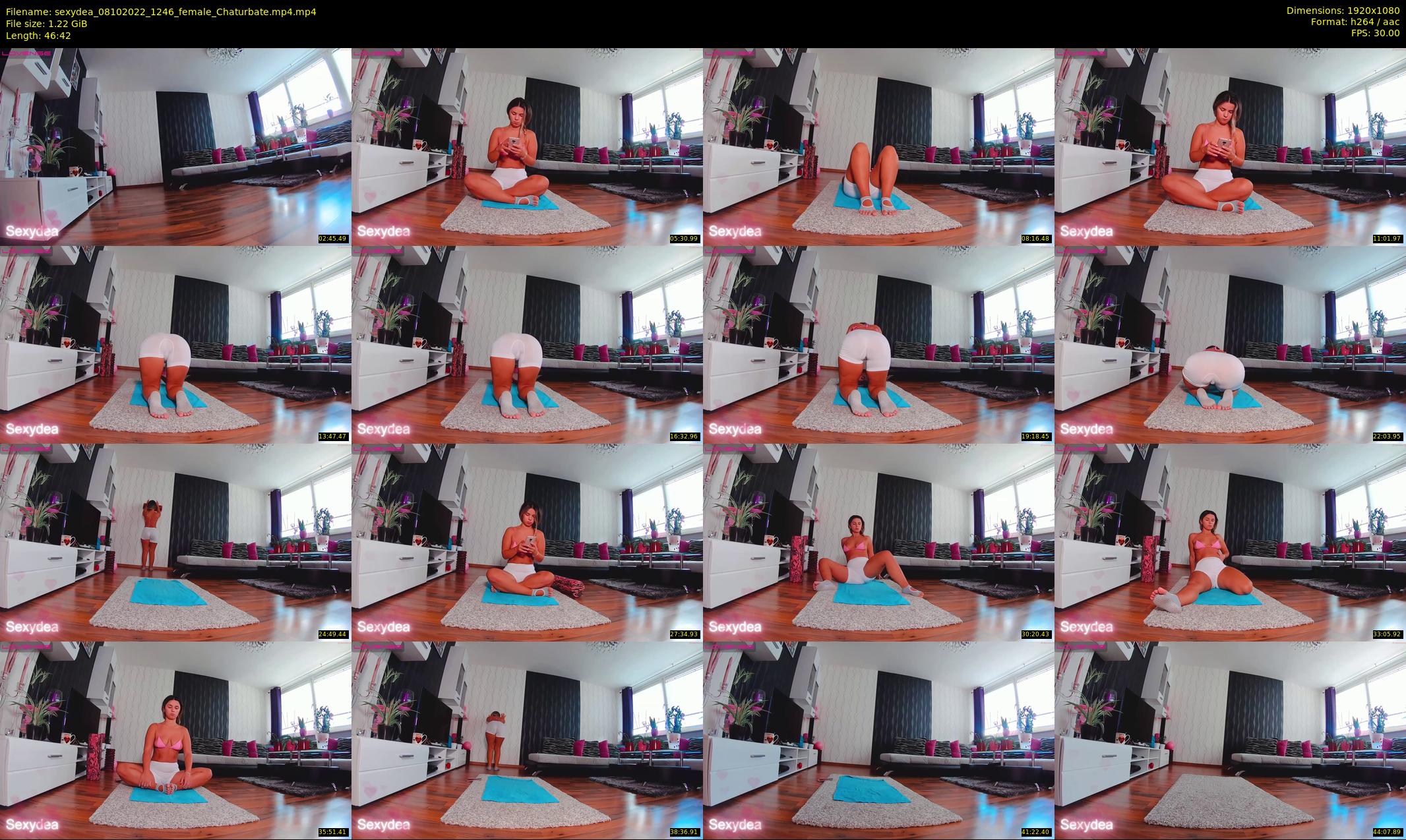 sexydea — 47 minute Chaturbate female cam show recording, 1080p, Oct 8, 2022