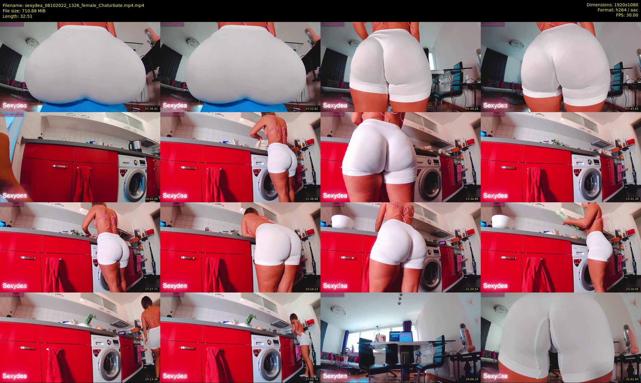 sexydea — 33 minute Chaturbate female cam show recording, 1080p, Oct 8, 2022