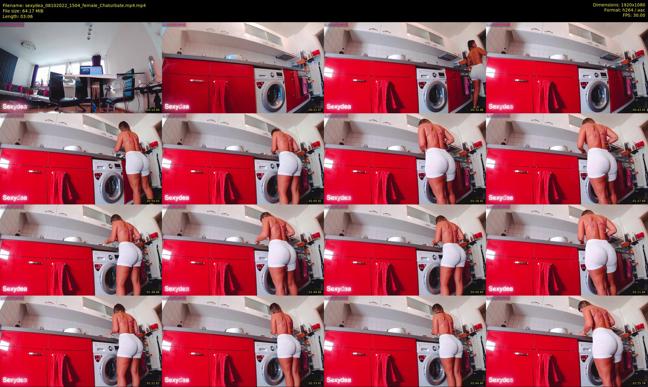 sexydea — 4 minute Chaturbate female cam show recording, 1080p, Oct 8, 2022