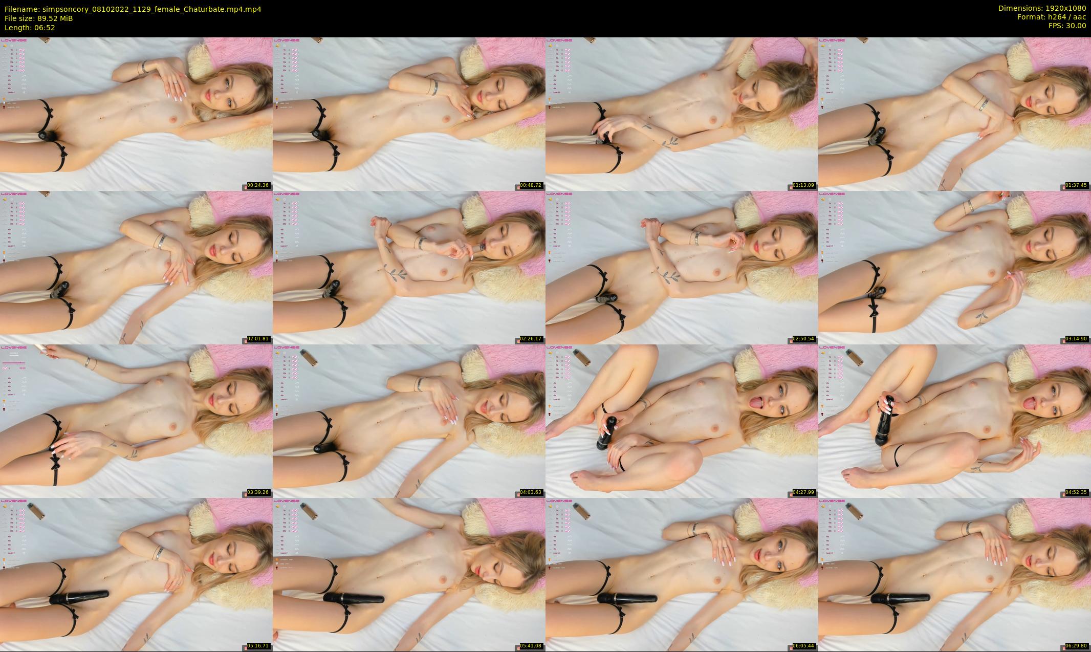 simpsoncory — 7 minute Chaturbate female cam show recording, 1080p, Oct 8, 2022