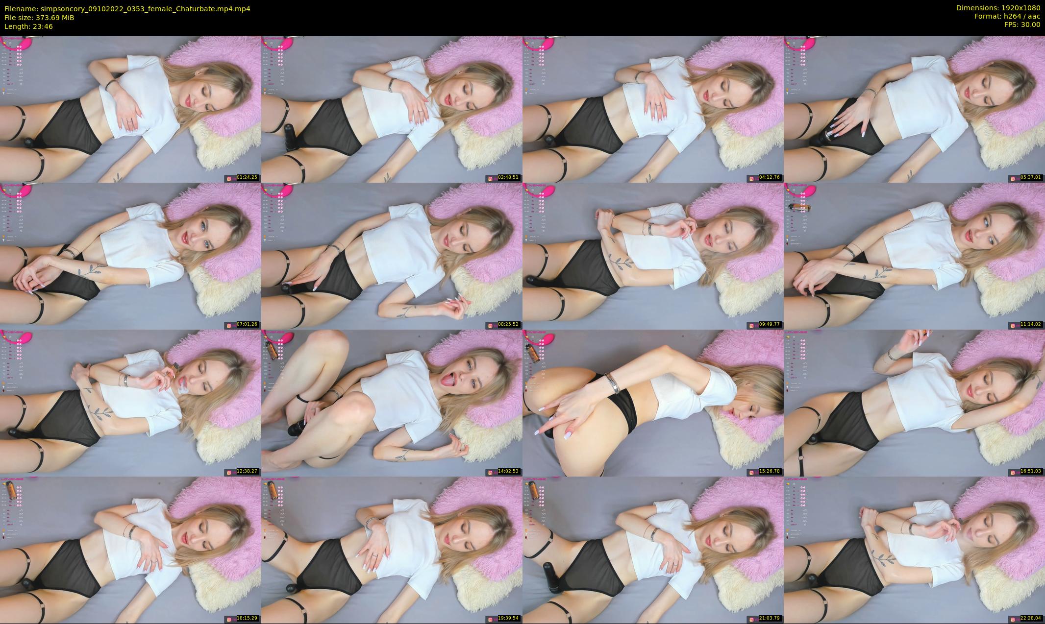 simpsoncory — 24 minute Chaturbate female cam show recording, 1080p, Oct 9, 2022