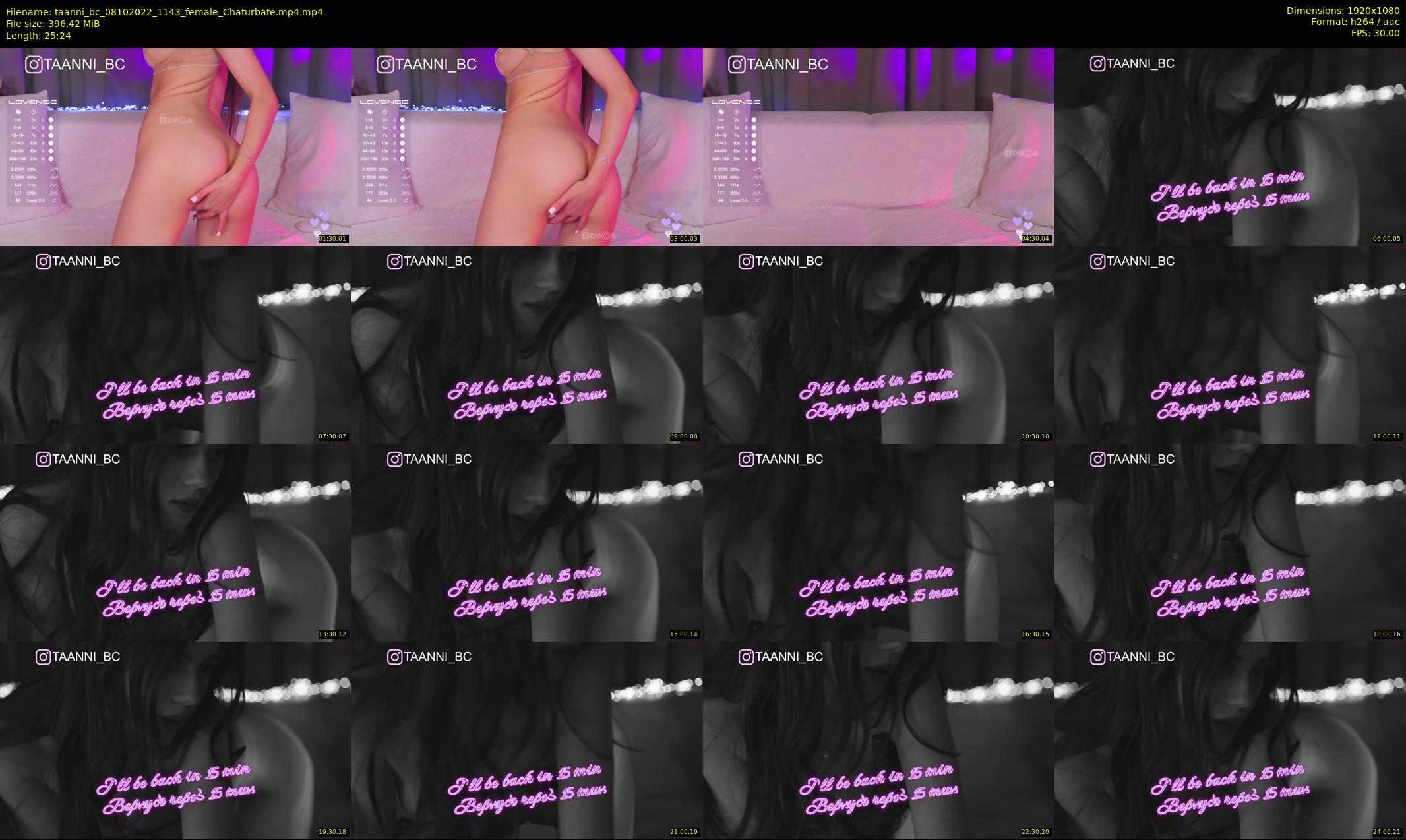 taanni_bc — 26 minute Chaturbate female cam show recording, 1080p, Oct 8, 2022