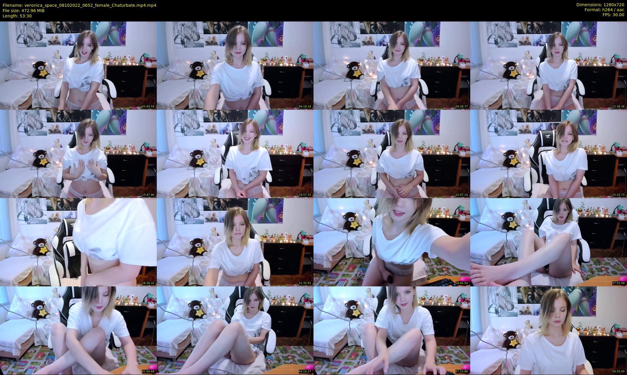 veronica_space — 54 minute Chaturbate female cam show recording, 720p, Oct 8, 2022