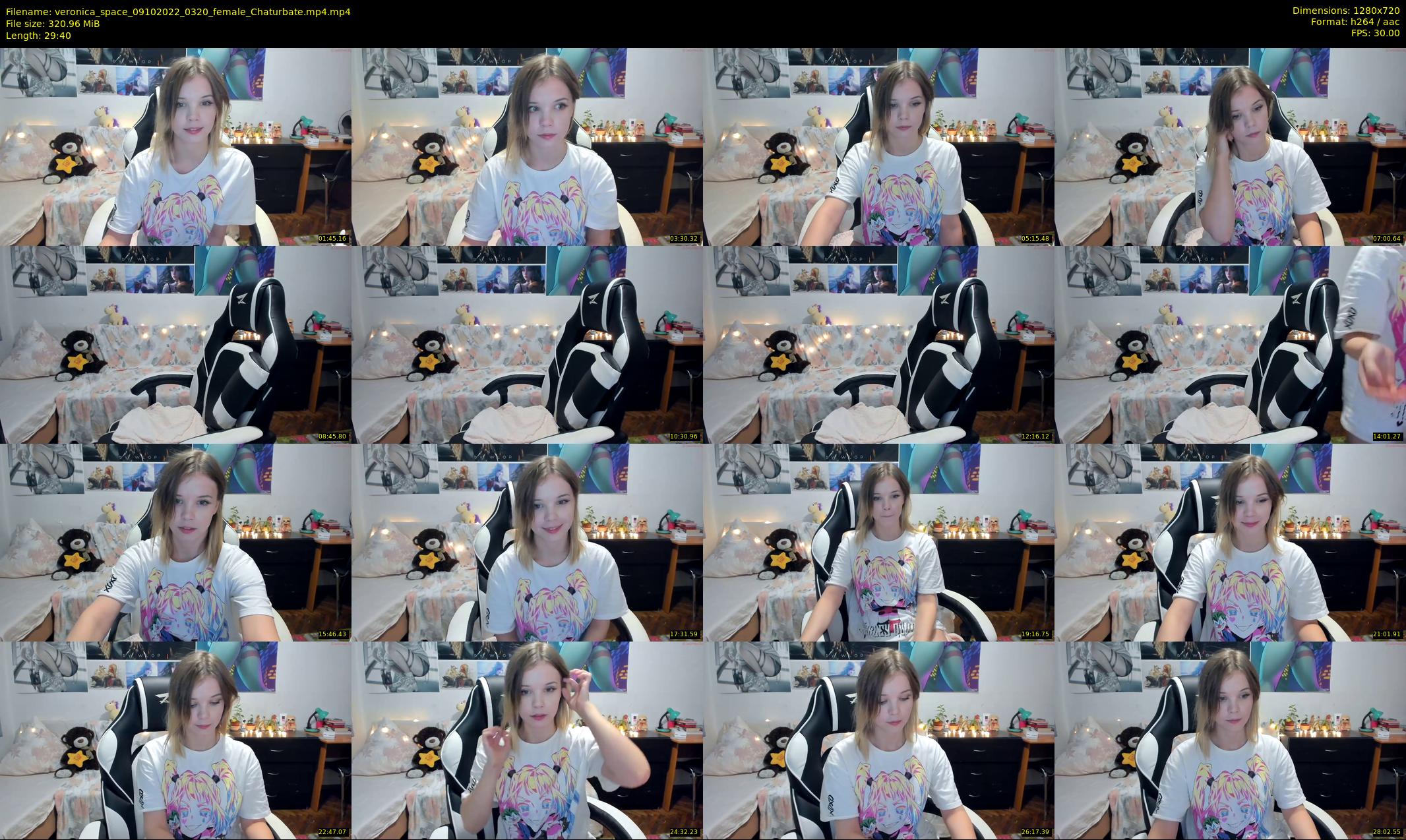 veronica_space — 30 minute Chaturbate female cam show recording, 720p, Oct 9, 2022