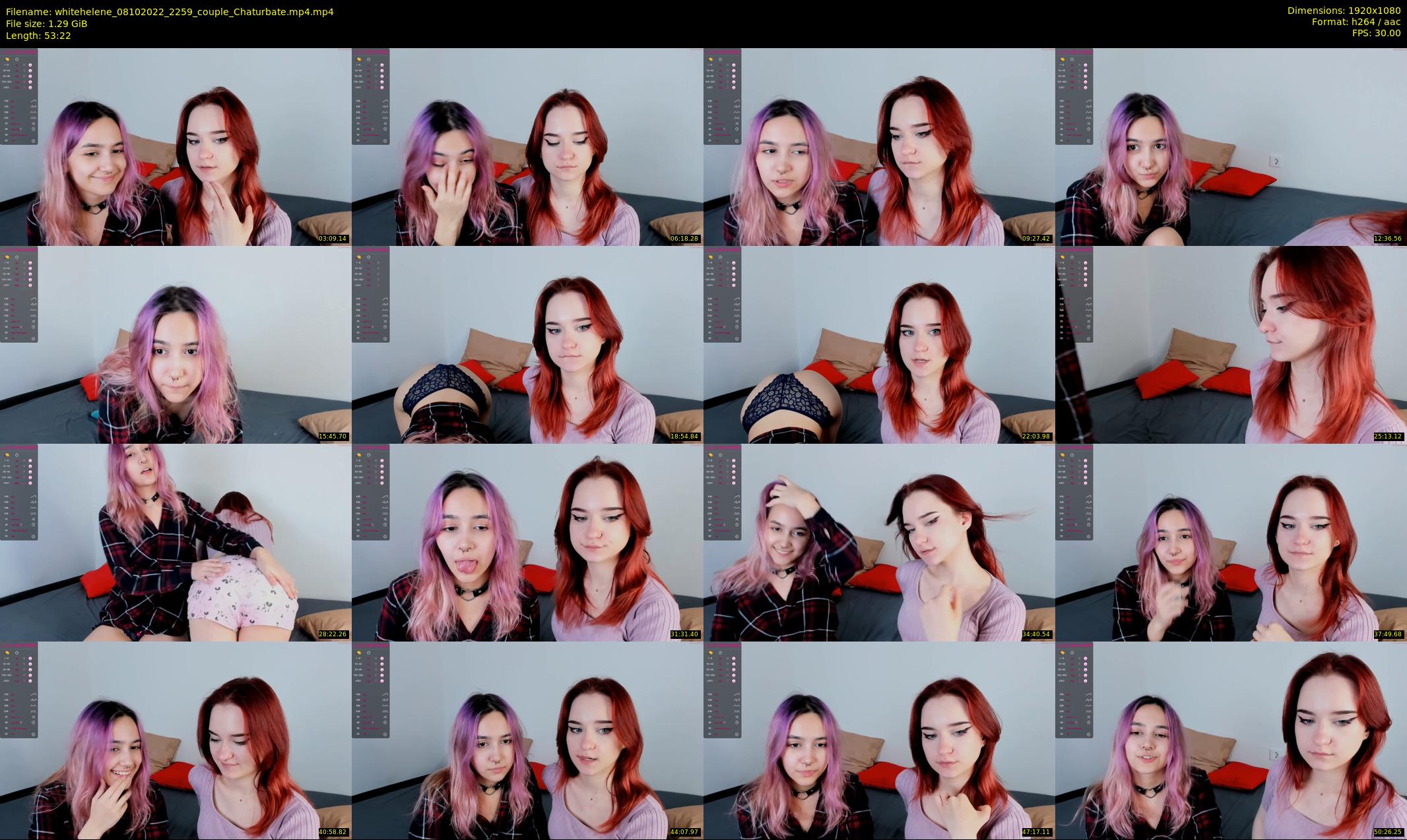 whitehelene — 54 minute Chaturbate female cam show recording, 1080p, Oct 8, 2022