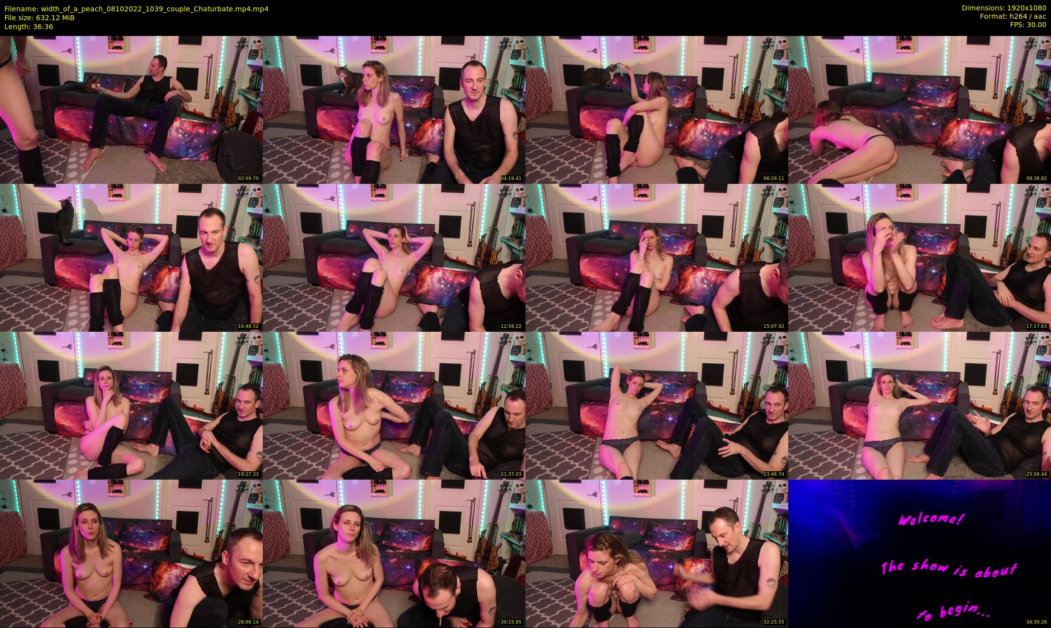 width_of_a_peach — 37 minute Chaturbate couple cam show recording, 1080p, Oct 8, 2022