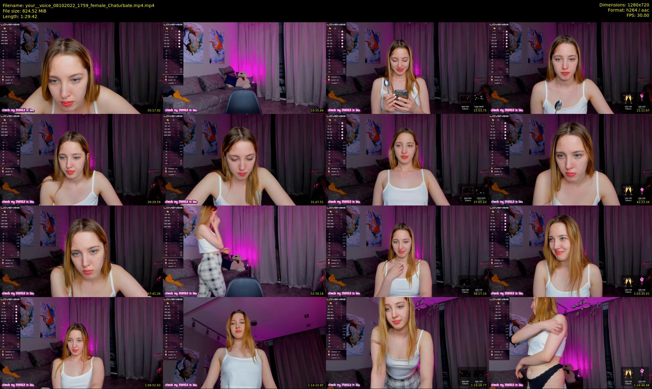 your__voice — 90 minute Chaturbate female cam show recording, 720p, Oct 8, 2022
