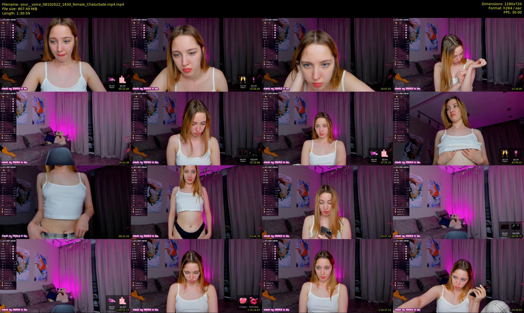 your__voice — 91 minute Chaturbate female cam show recording, 720p, Oct 8, 2022