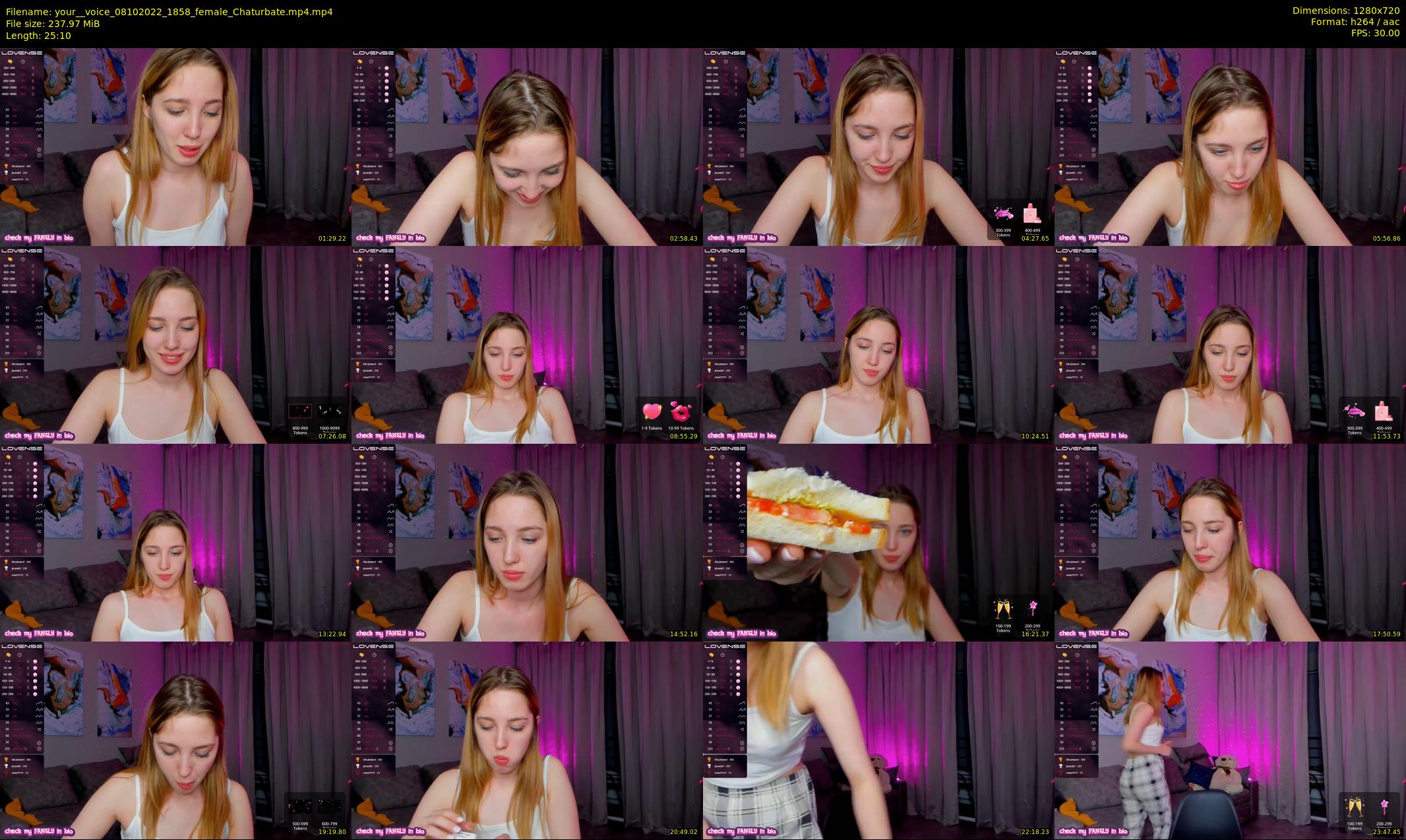 your__voice — 26 minute Chaturbate female cam show recording, 720p, Oct 8, 2022