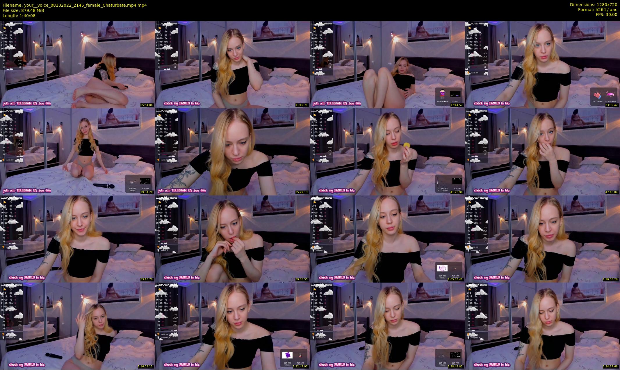 your__voice — 101 minute Chaturbate female cam show recording, 720p, Oct 8, 2022