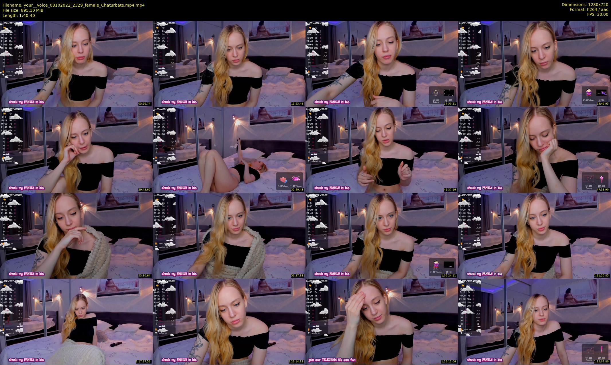 your__voice — 101 minute Chaturbate female cam show recording, 720p, Oct 8, 2022