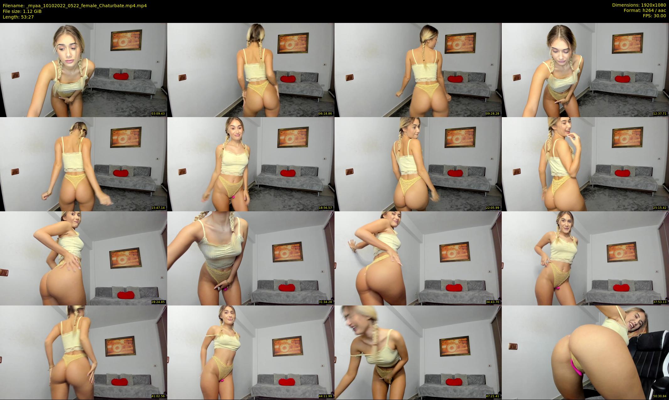 _myaa — 54 minute Chaturbate female cam show recording, 1080p, Oct 10, 2022