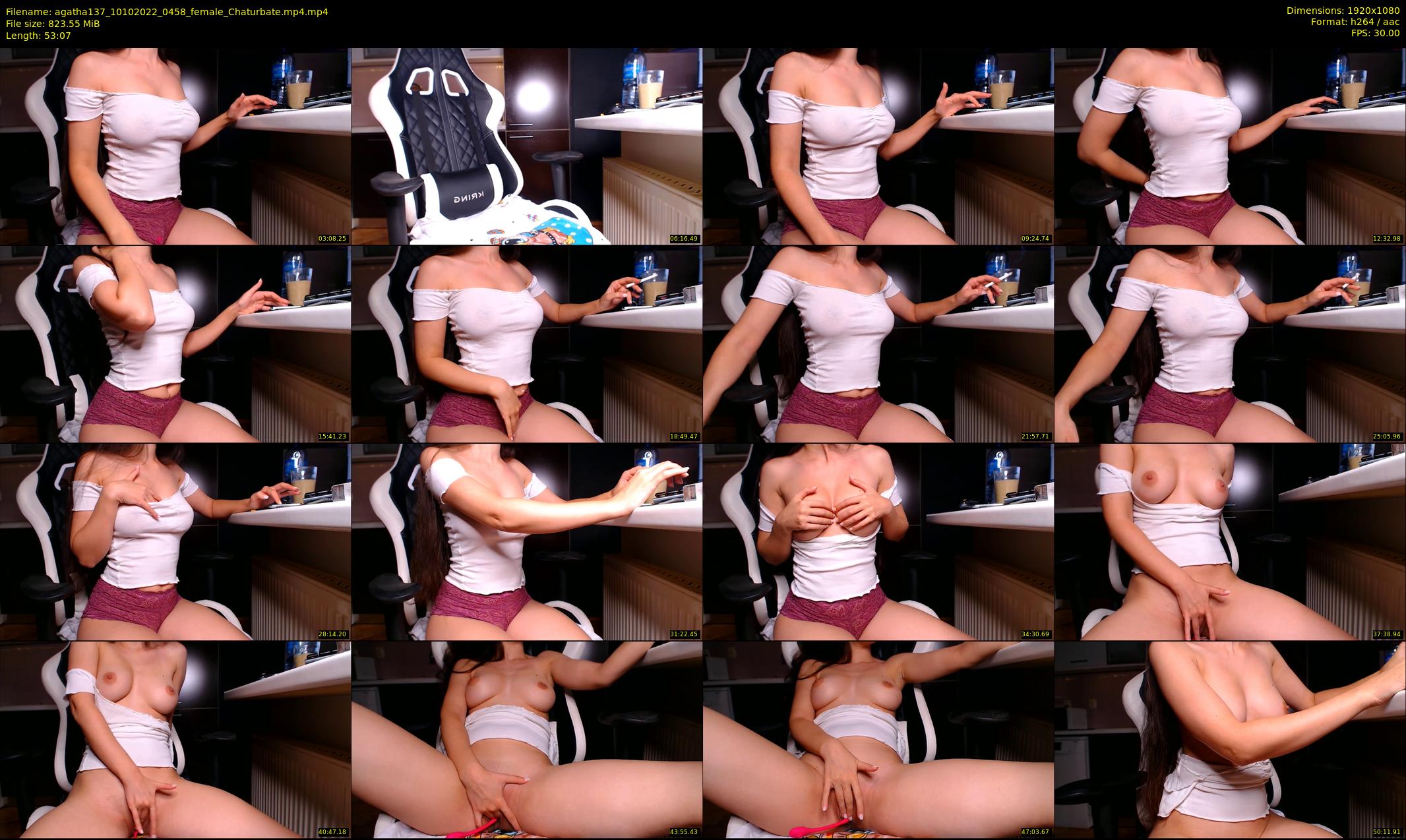 agatha137 — 54 minute Chaturbate female cam show recording, 1080p, Oct 10, 2022