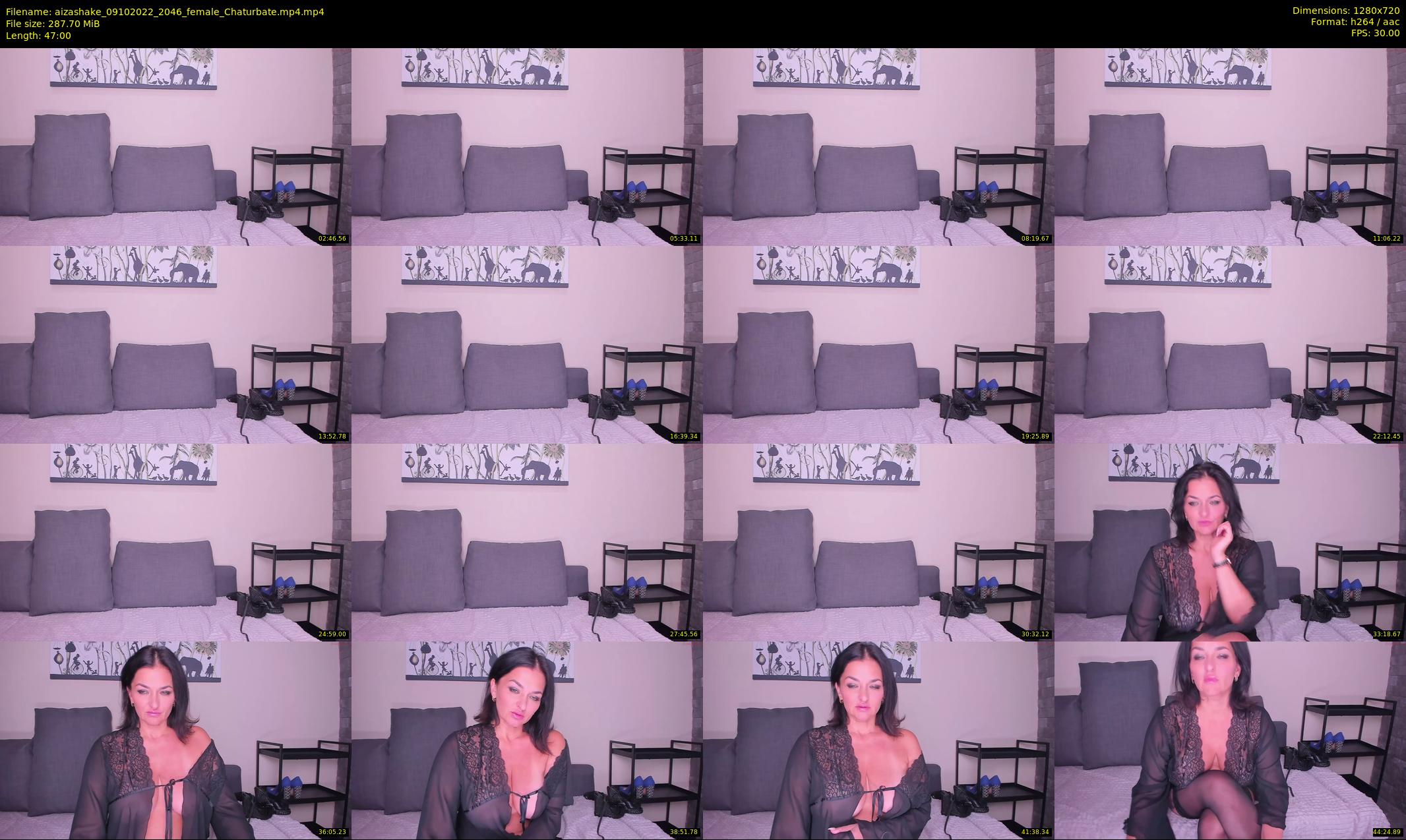 aizashake — 47 minute Chaturbate female cam show recording, 720p, Oct 9, 2022