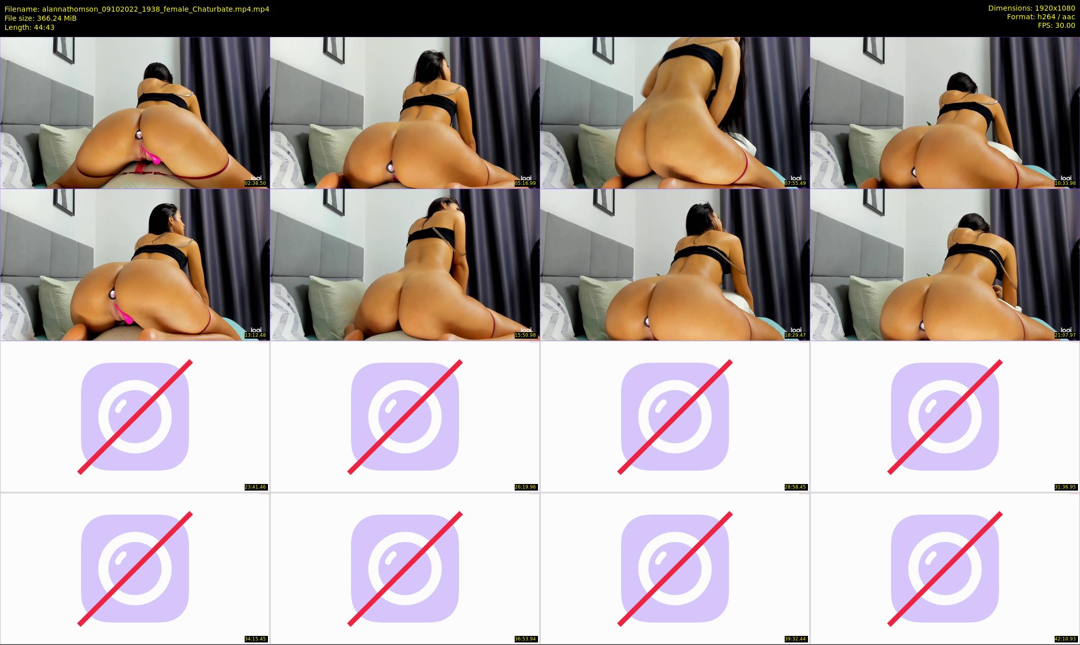 alannathomson — 45 minute Chaturbate female cam show recording, 1080p, Oct 9, 2022