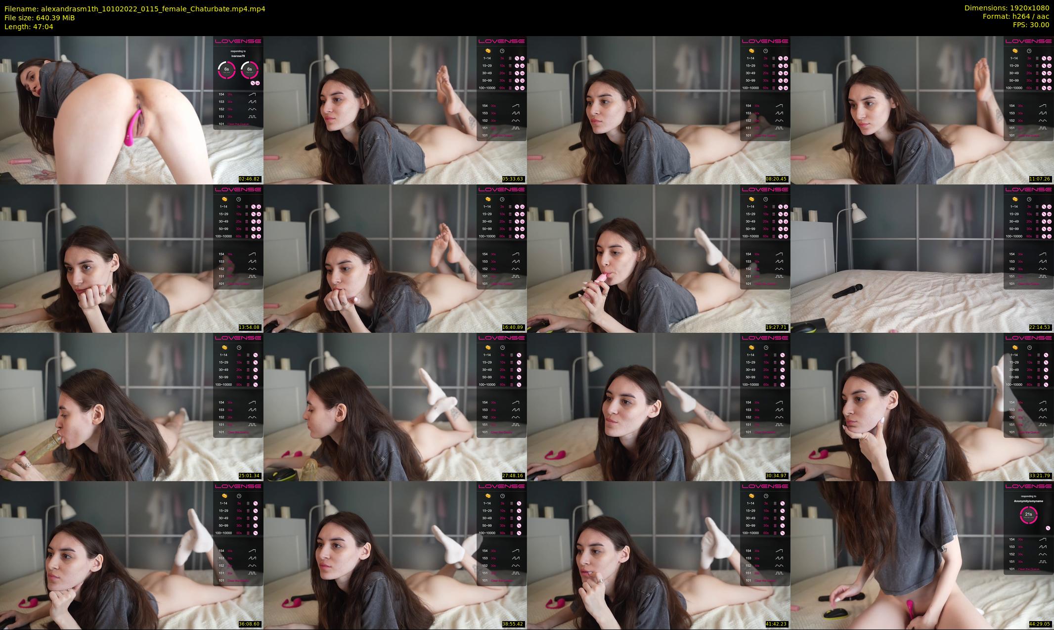 alexandrasm1th — 48 minute Chaturbate female cam show recording, 1080p, Oct 10, 2022