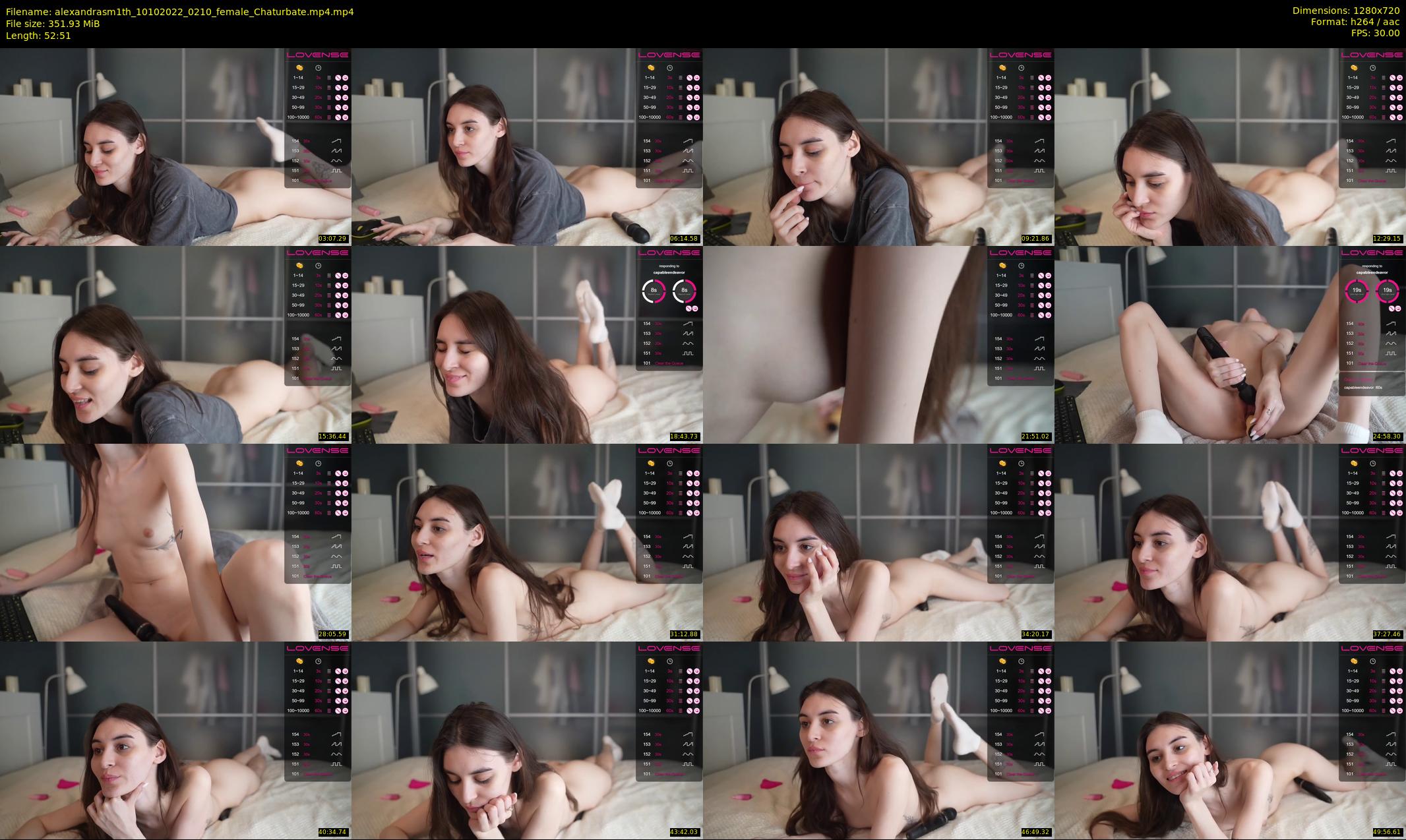 alexandrasm1th — 53 minute Chaturbate female cam show recording, 720p, Oct 10, 2022