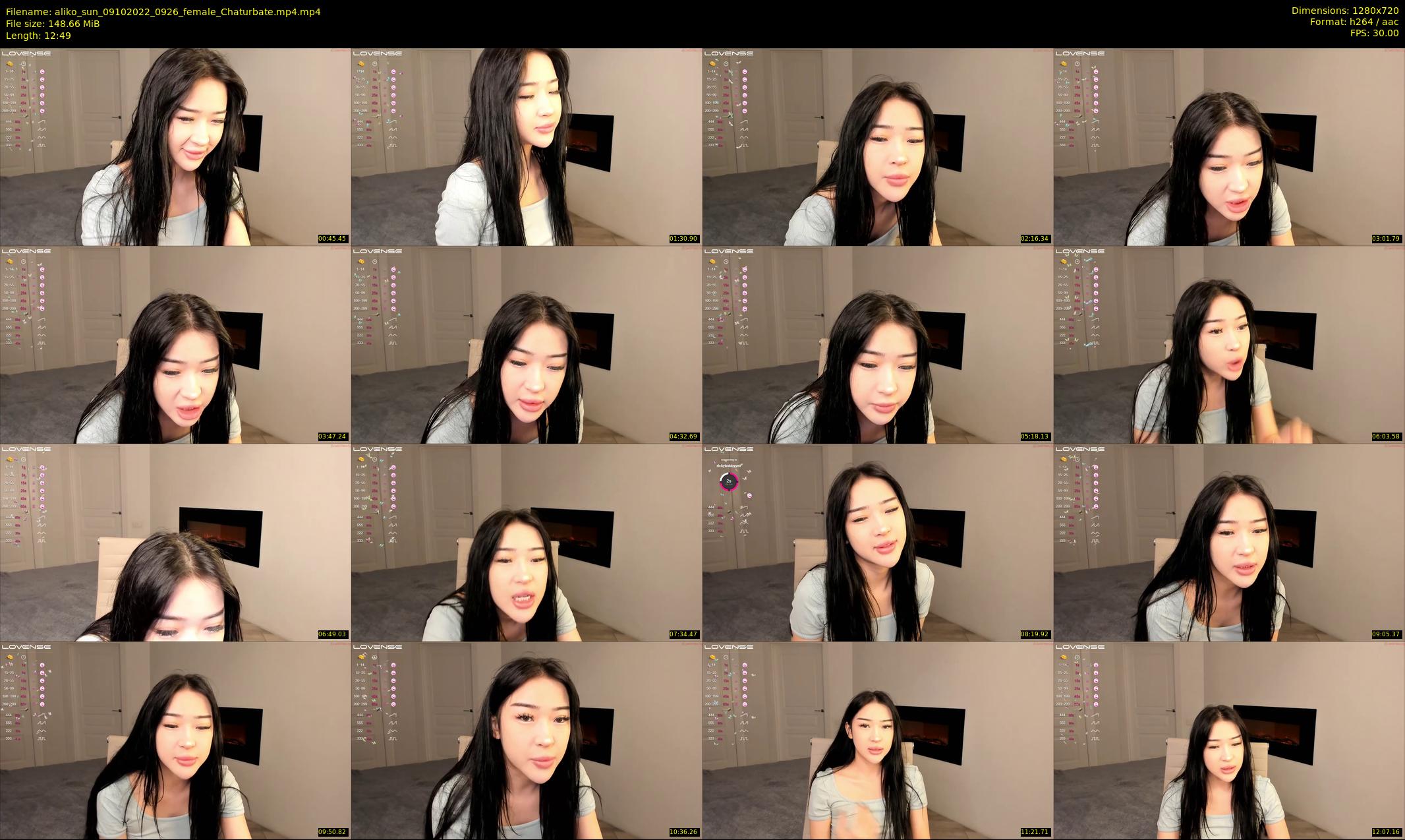 aliko_sun — 13 minute Chaturbate female cam show recording, 720p, Oct 9, 2022