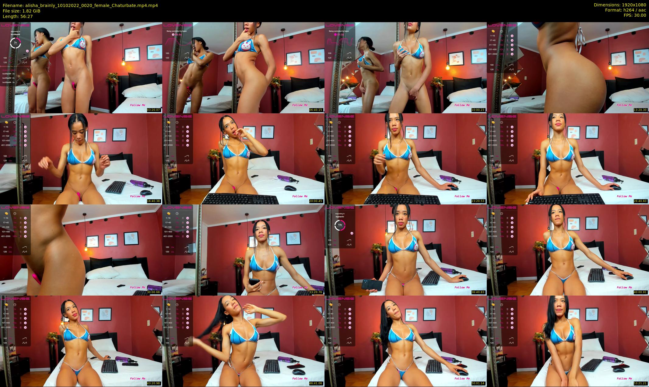alisha_brainly — 57 minute Chaturbate female cam show recording, 1080p, Oct 10, 2022