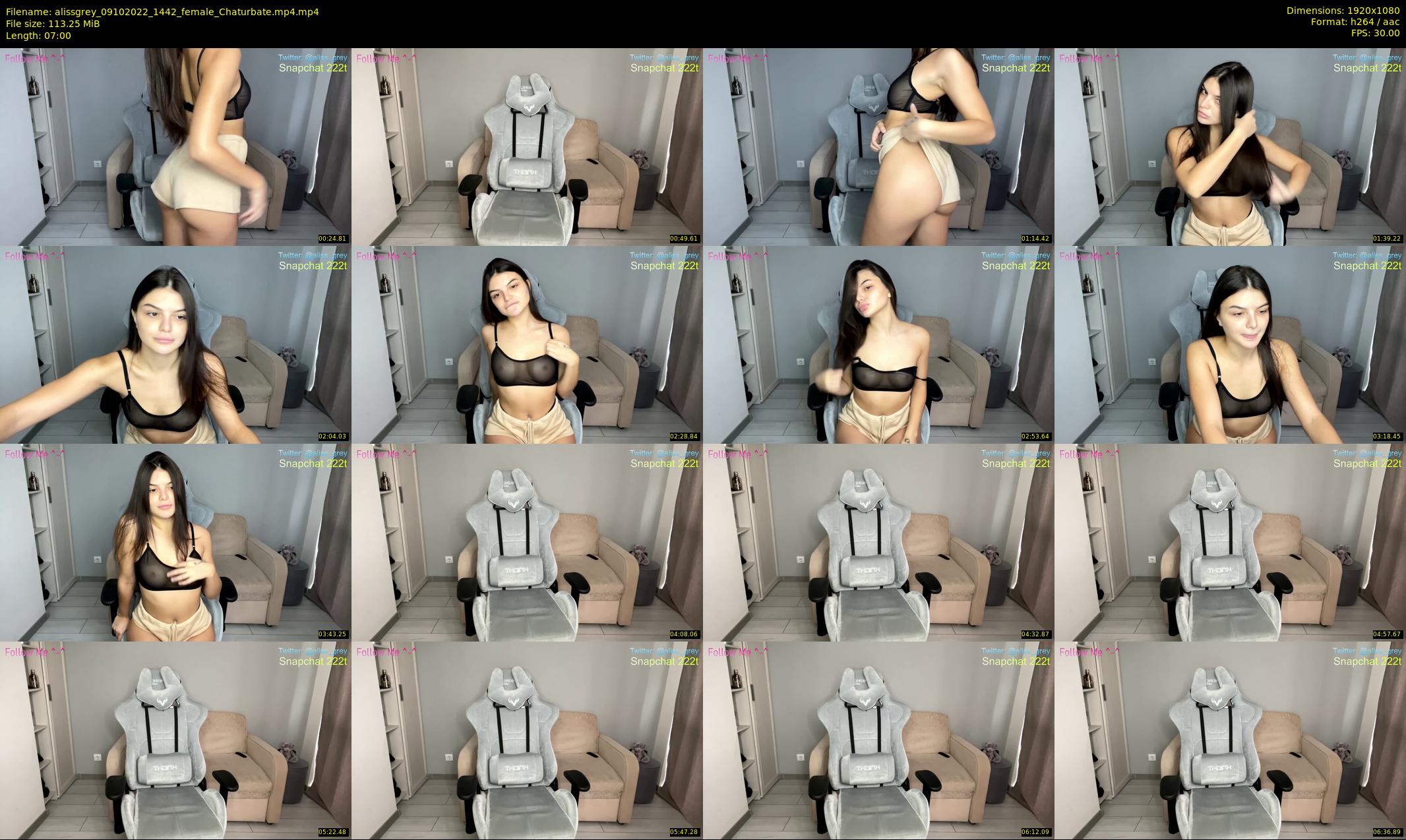 alissgrey — 7 minute Chaturbate couple cam show recording, 1080p, Oct 9, 2022
