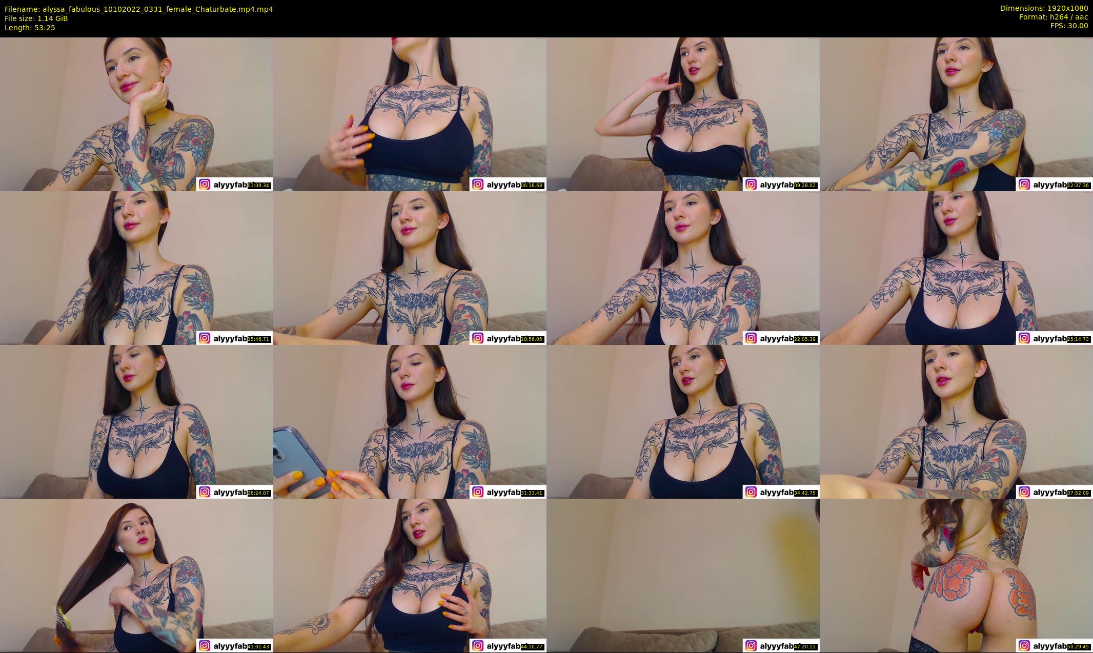 alyssa_fabulous — 54 minute Chaturbate female cam show recording, 1080p, Oct 10, 2022