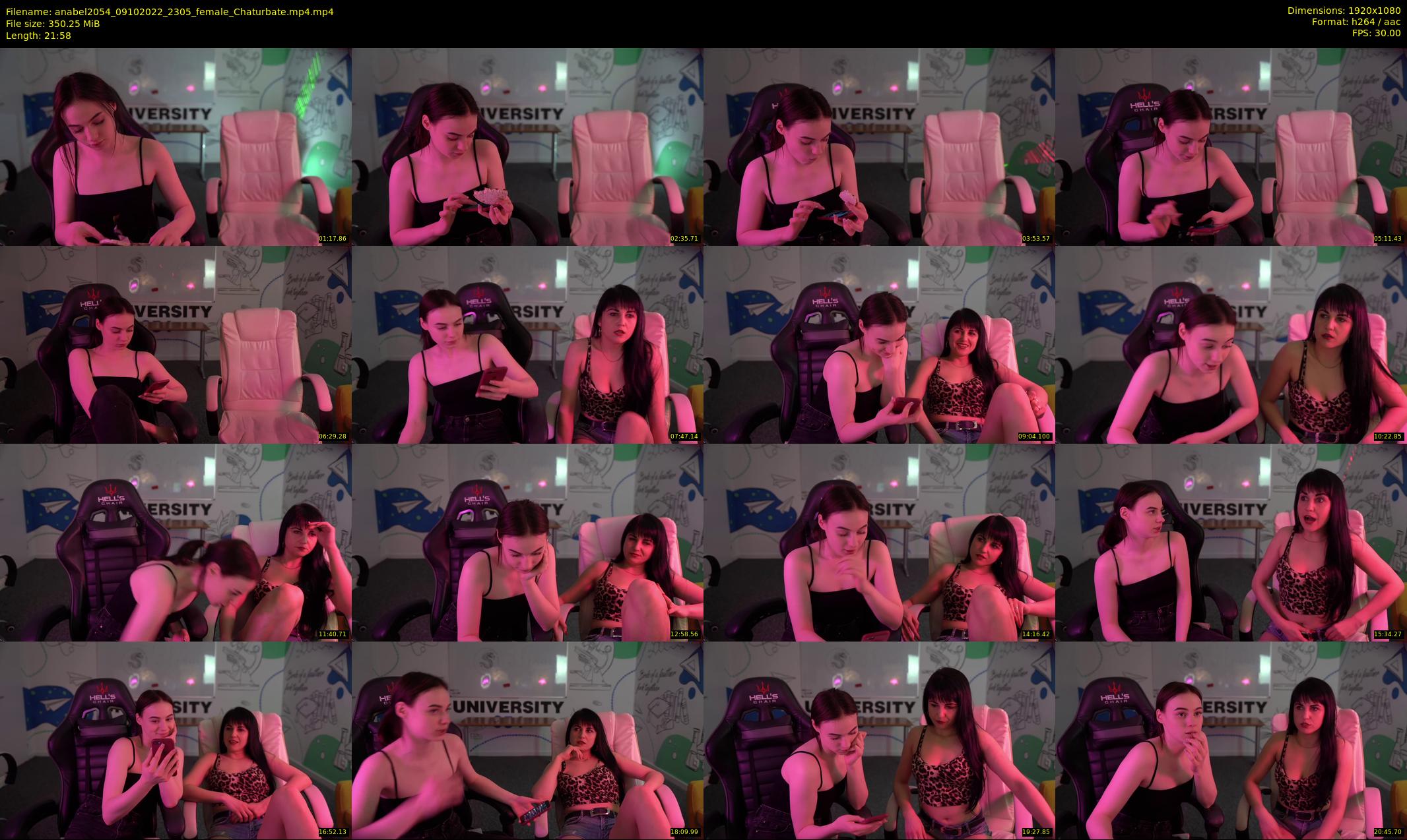 anabel2054 — 22 minute Chaturbate female cam show recording, 1080p, Oct 9, 2022