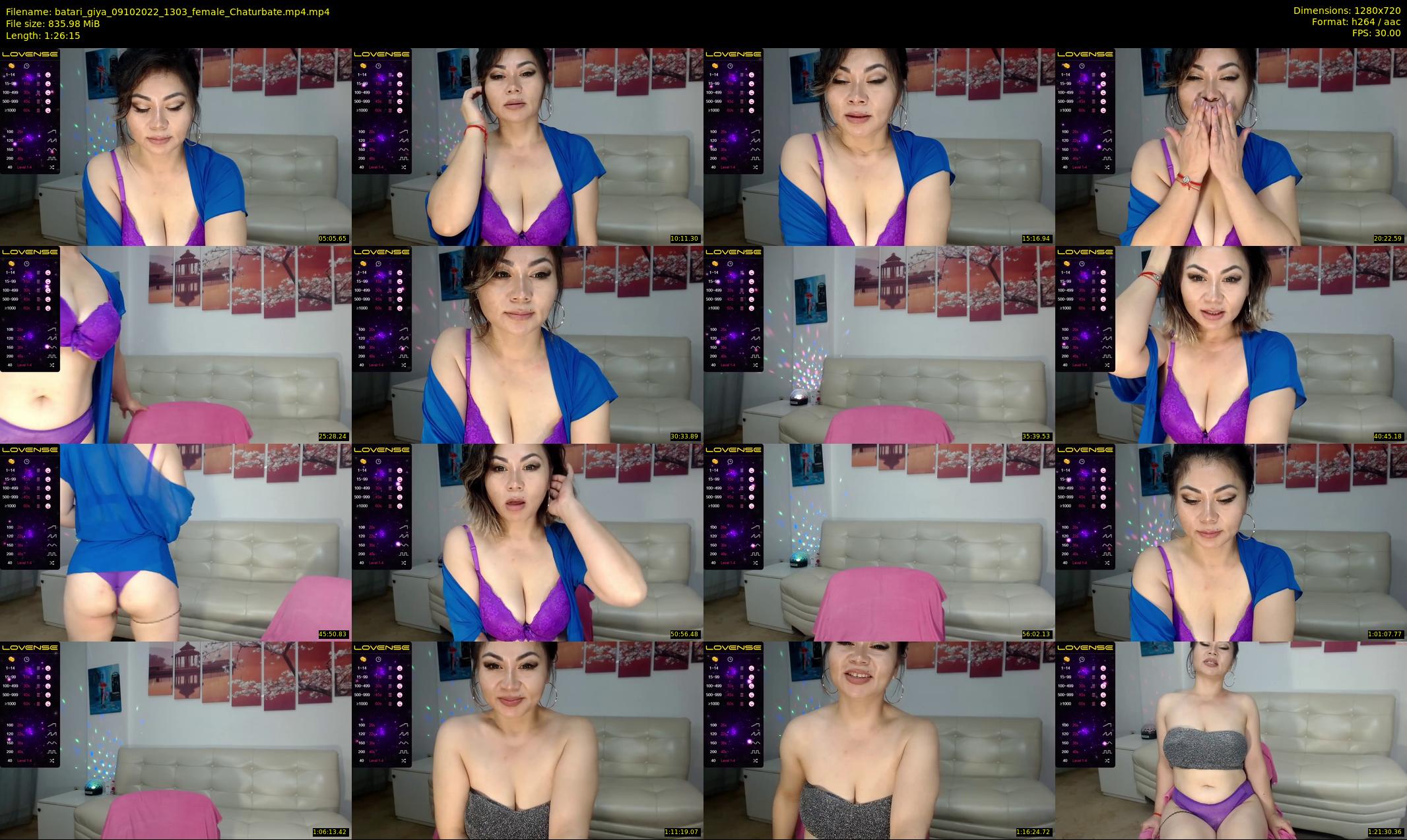 batari_giya — 87 minute Chaturbate female cam show recording, 720p, Oct 9, 2022