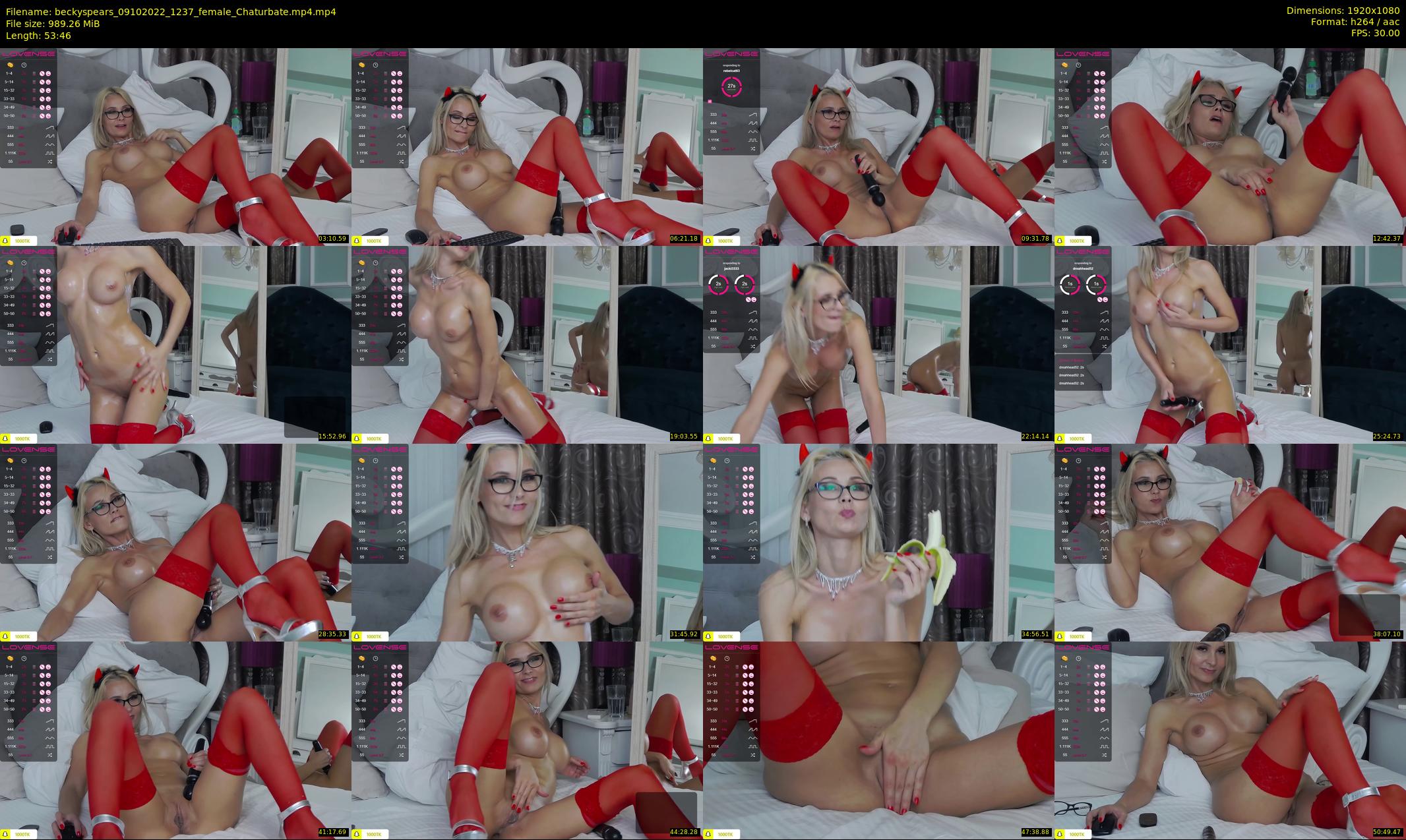 beckyspears — 54 minute Chaturbate female cam show recording, 1080p, Oct 9, 2022