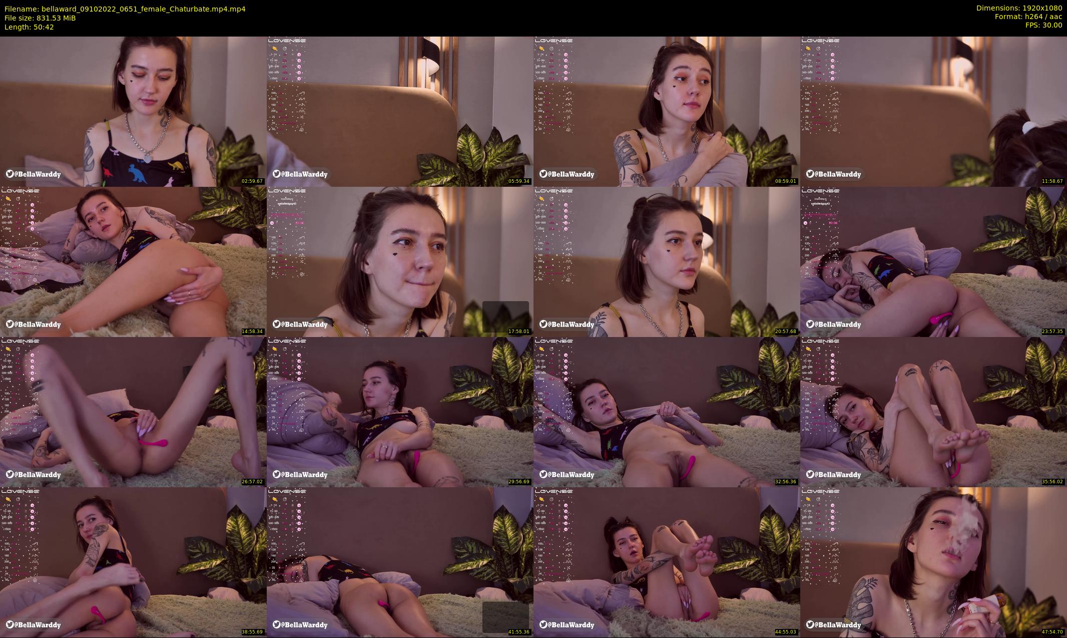 bellaward — 51 minute Chaturbate female cam show recording, 1080p, Oct 9, 2022