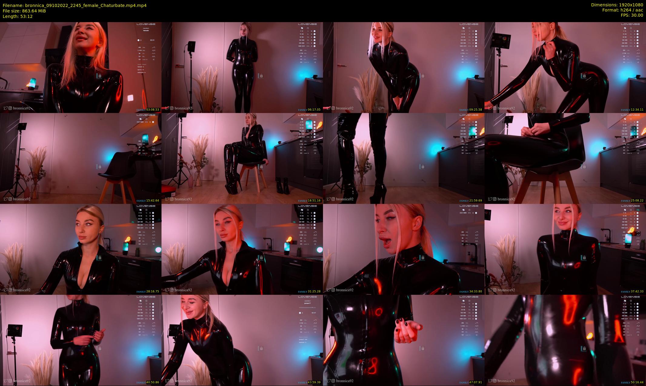 bronnica — 54 minute Chaturbate female cam show recording, 1080p, Oct 9, 2022