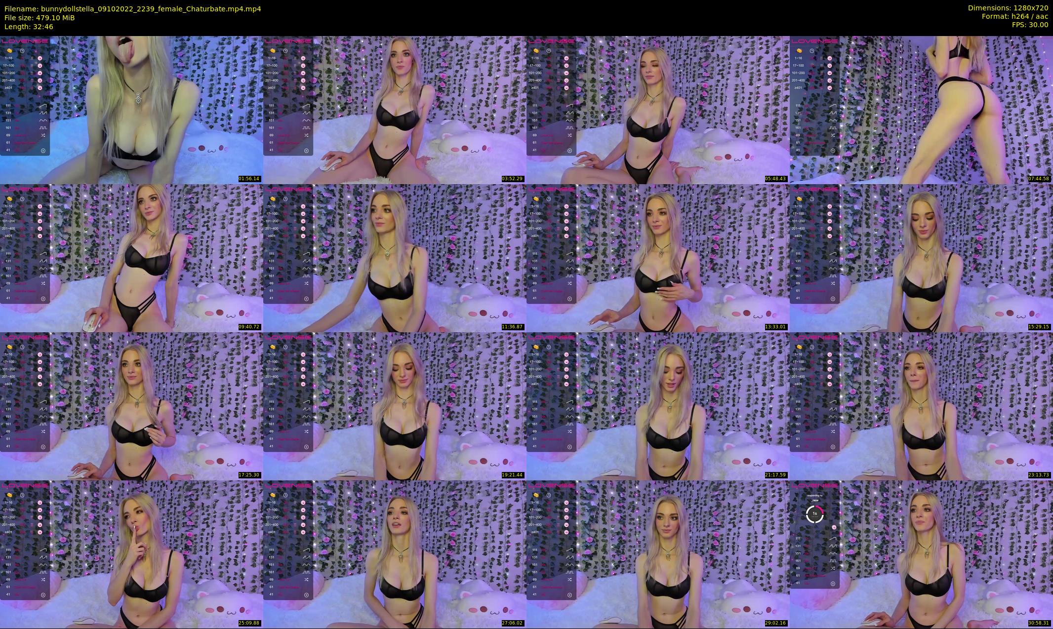 bunnydollstella — 33 minute Chaturbate female cam show recording, 720p, Oct 9, 2022