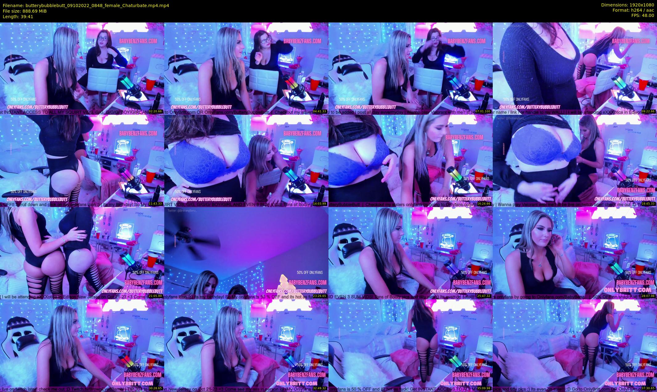butterybubblebutt — 40 minute Chaturbate couple cam show recording, 1080p, Oct 9, 2022