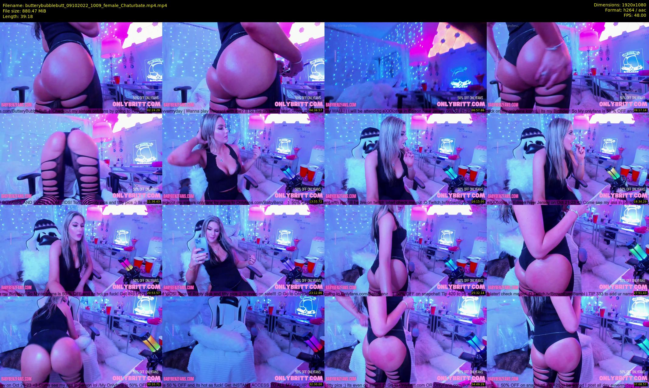 butterybubblebutt — 40 minute Chaturbate couple cam show recording, 1080p, Oct 9, 2022