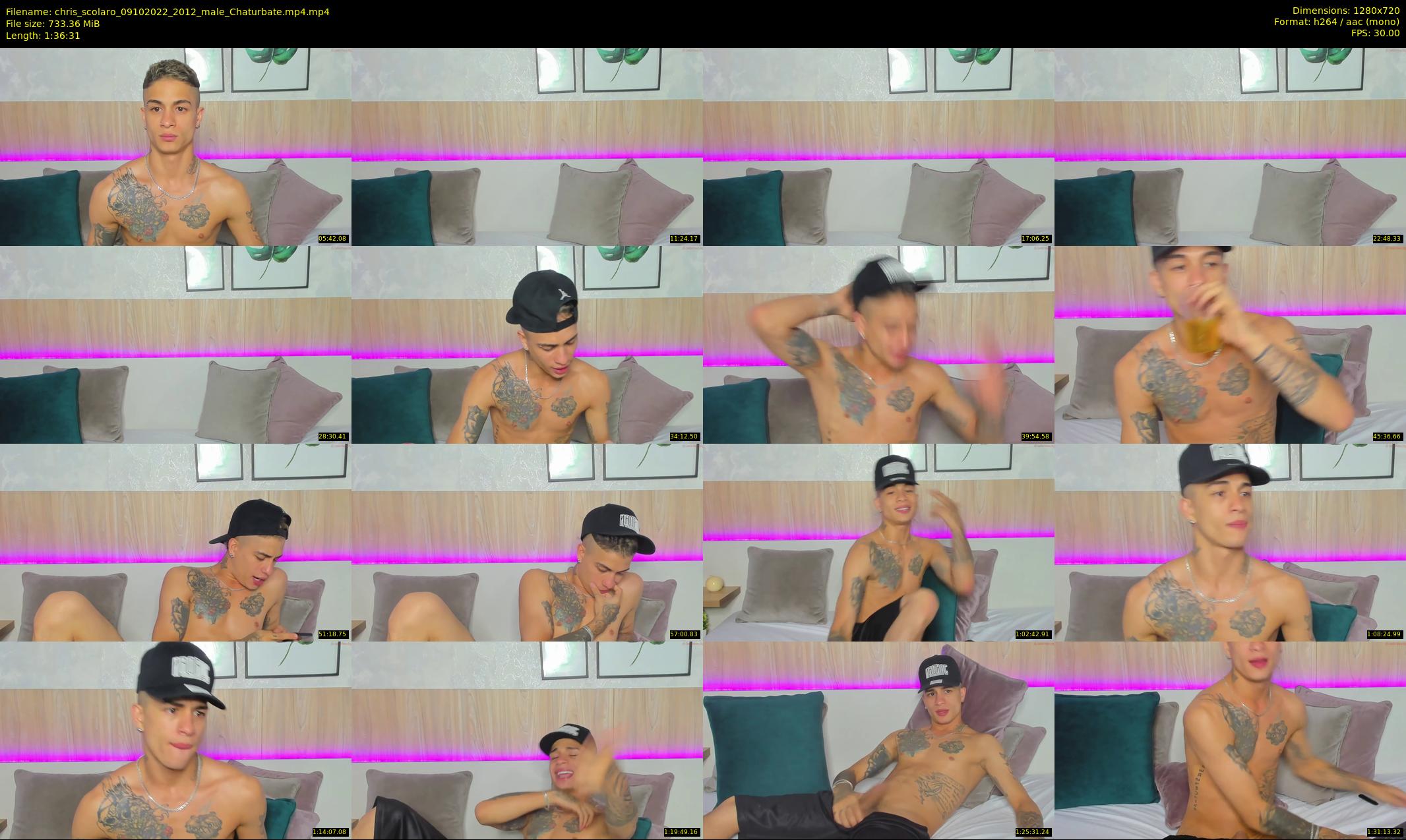 chris_scolaro — 97 minute Chaturbate male cam show recording, 720p, Oct 9, 2022