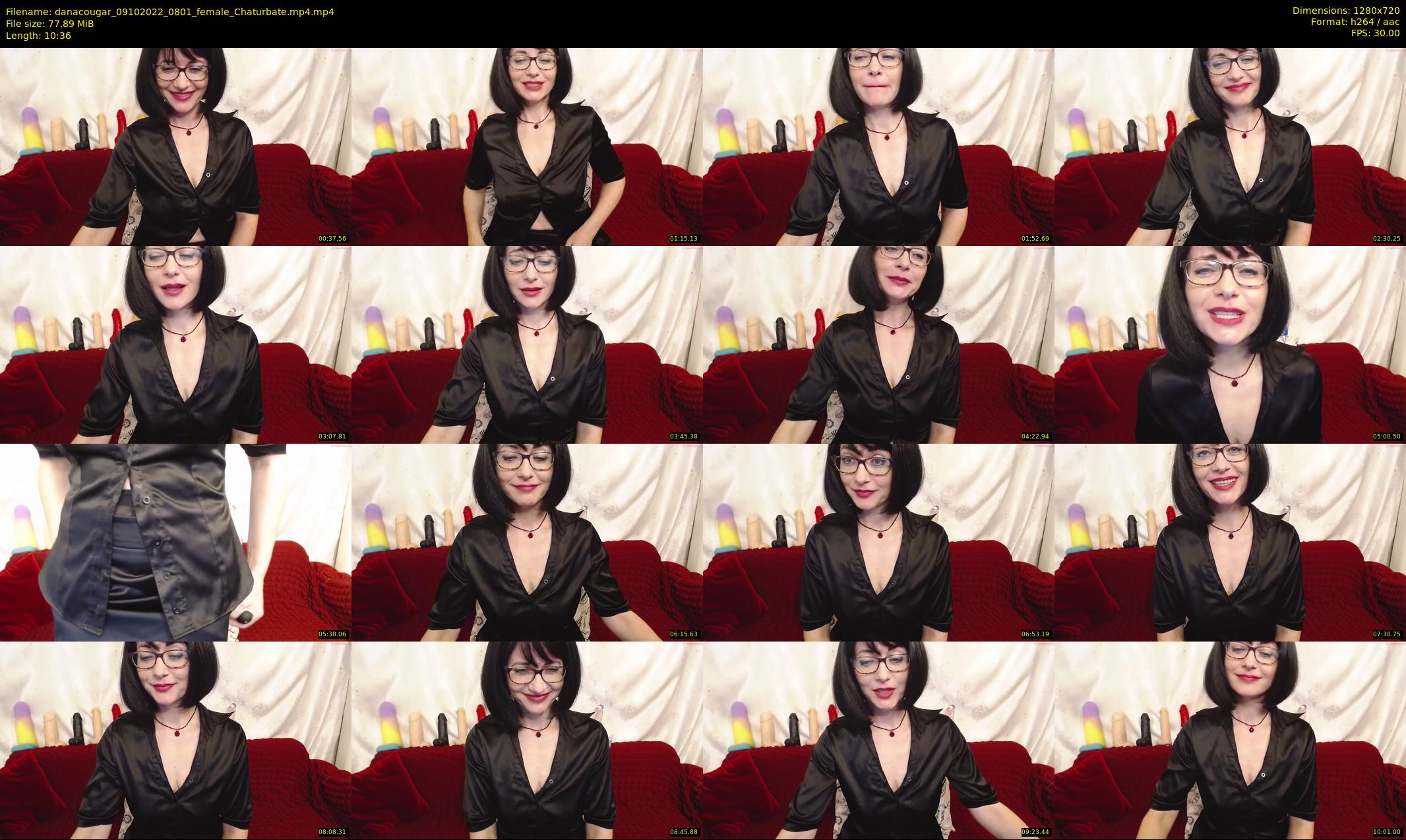 danacougar — 11 minute Chaturbate female cam show recording, 720p, Oct 9, 2022