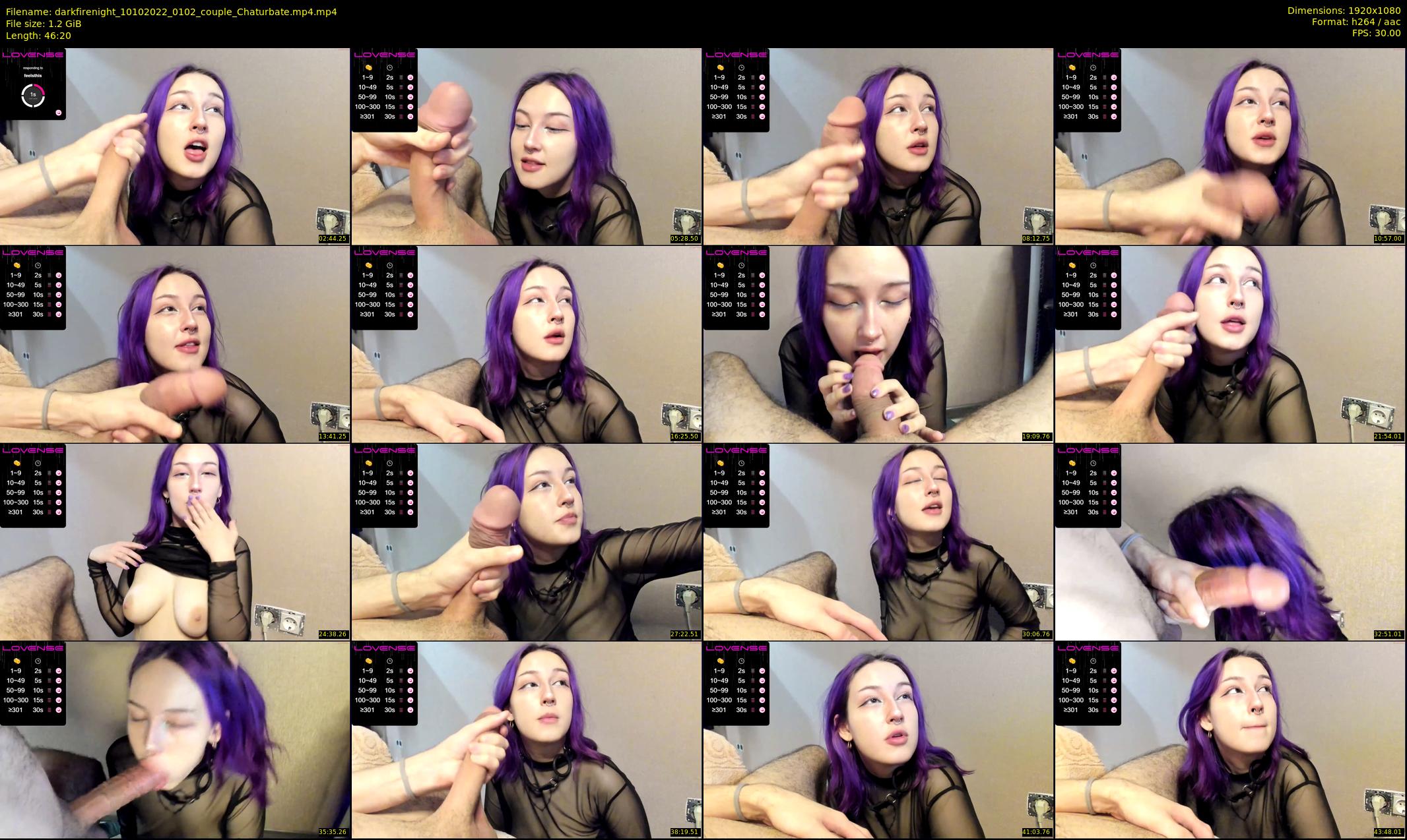 darkfirenight — 47 minute Chaturbate couple cam show recording, 1080p, Oct 10, 2022