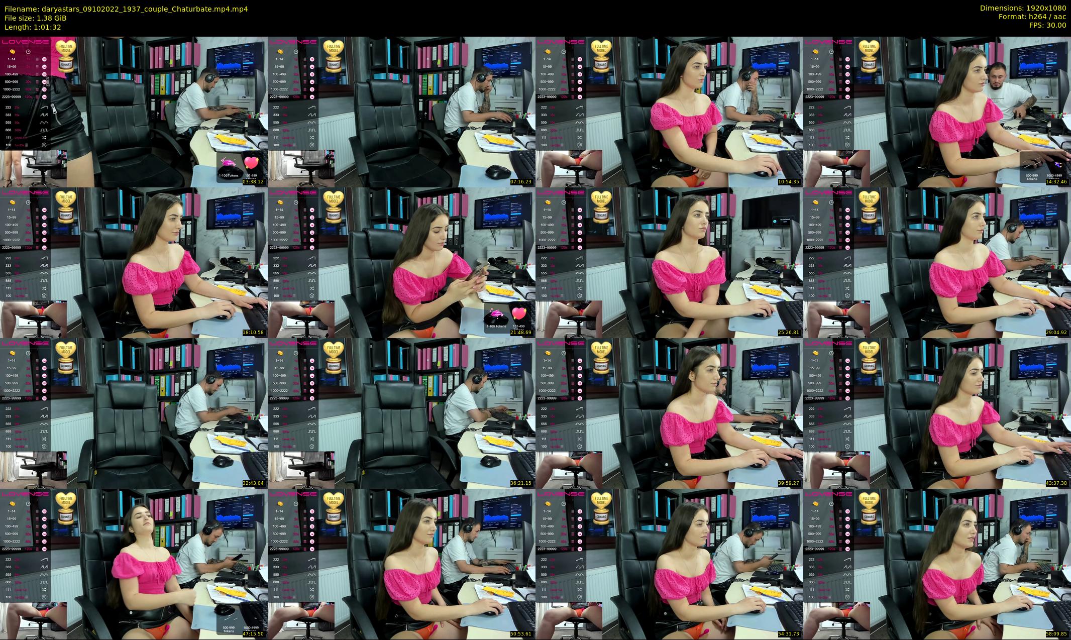 daryastars — 62 minute Chaturbate couple cam show recording, 1080p, Oct 9, 2022