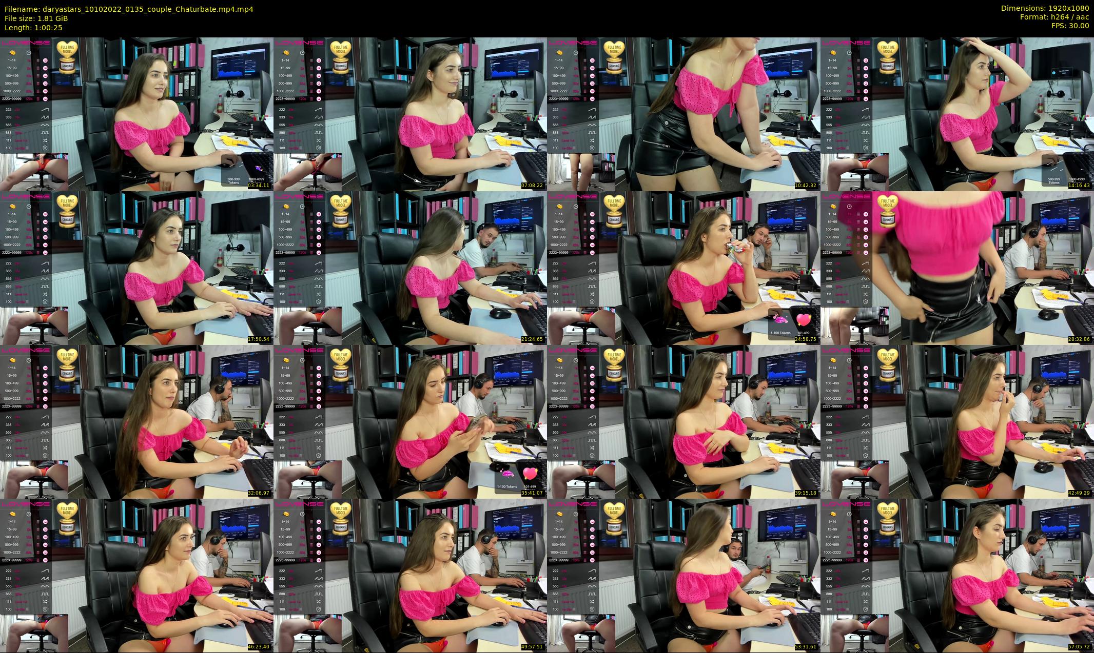 daryastars — 61 minute Chaturbate couple cam show recording, 1080p, Oct 10, 2022
