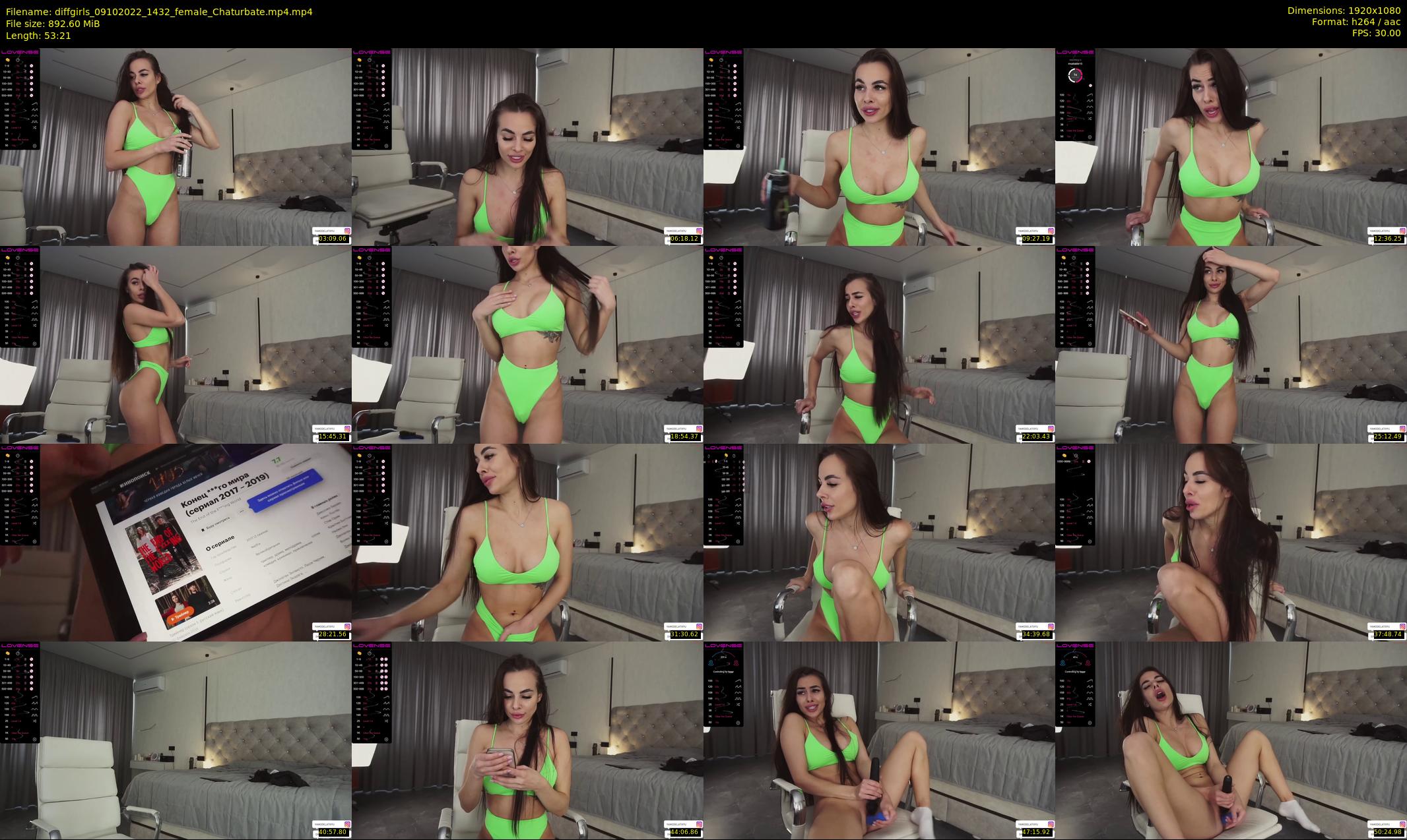 diffgirls — 54 minute Chaturbate female cam show recording, 1080p, Oct 9, 2022