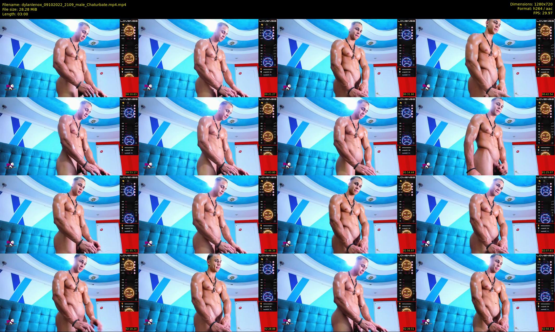 dylanlenox — 3 minute Chaturbate male cam show recording, 720p, Oct 9, 2022