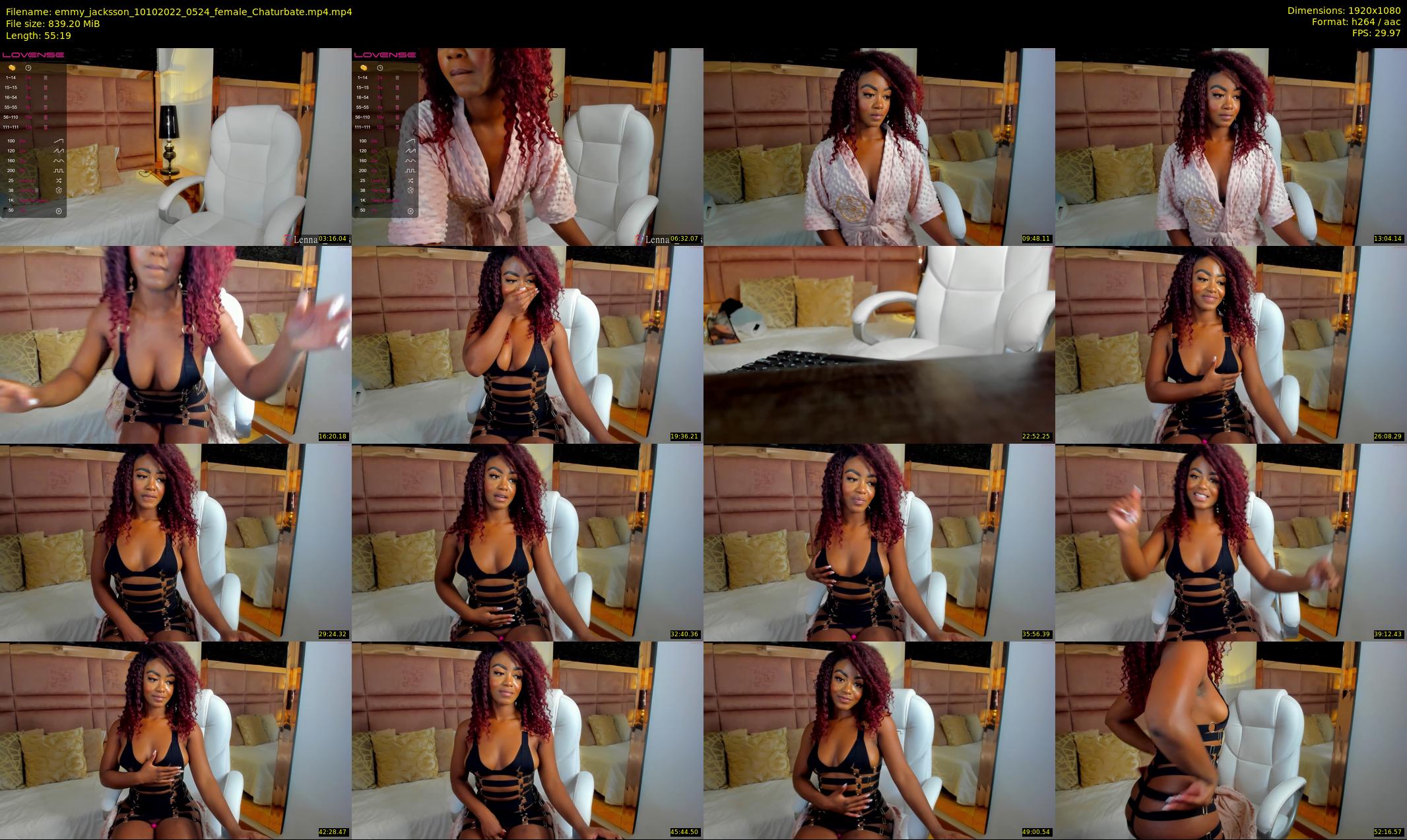 emmy_jacksson — 56 minute Chaturbate female cam show recording, 1080p, Oct 10, 2022