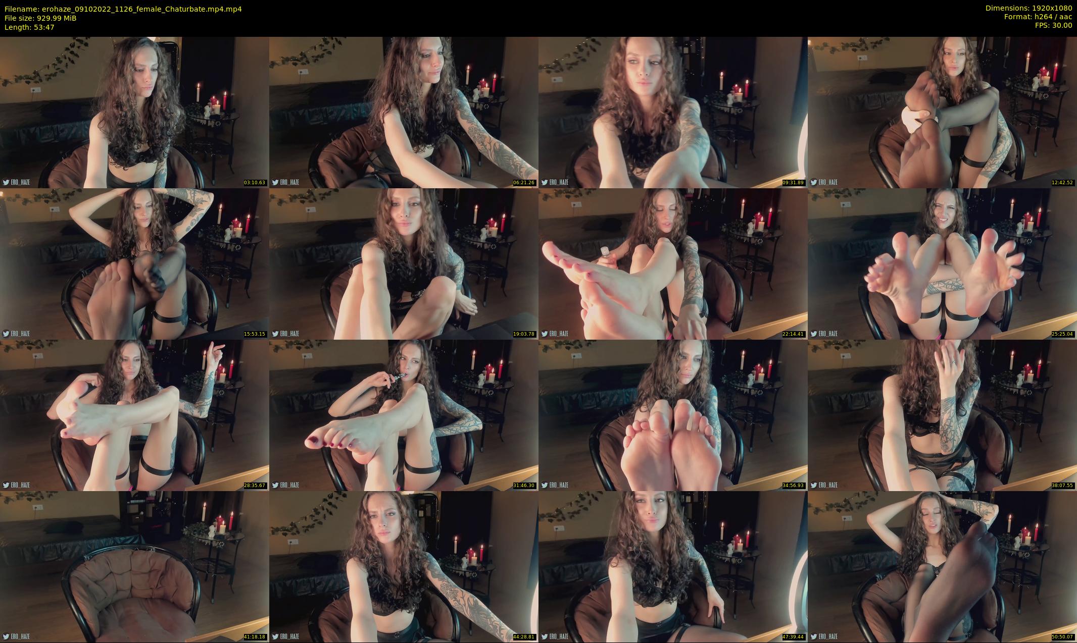 erohaze — 54 minute Chaturbate female cam show recording, 1080p, Oct 9, 2022