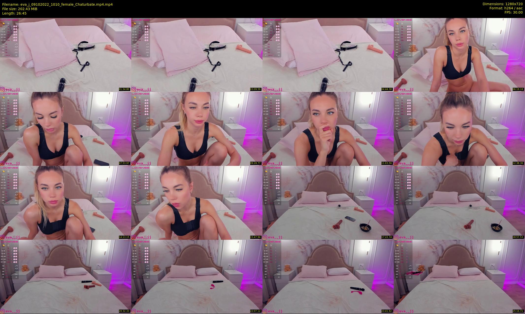eva_j — 27 minute Chaturbate female cam show recording, 720p, Oct 9, 2022