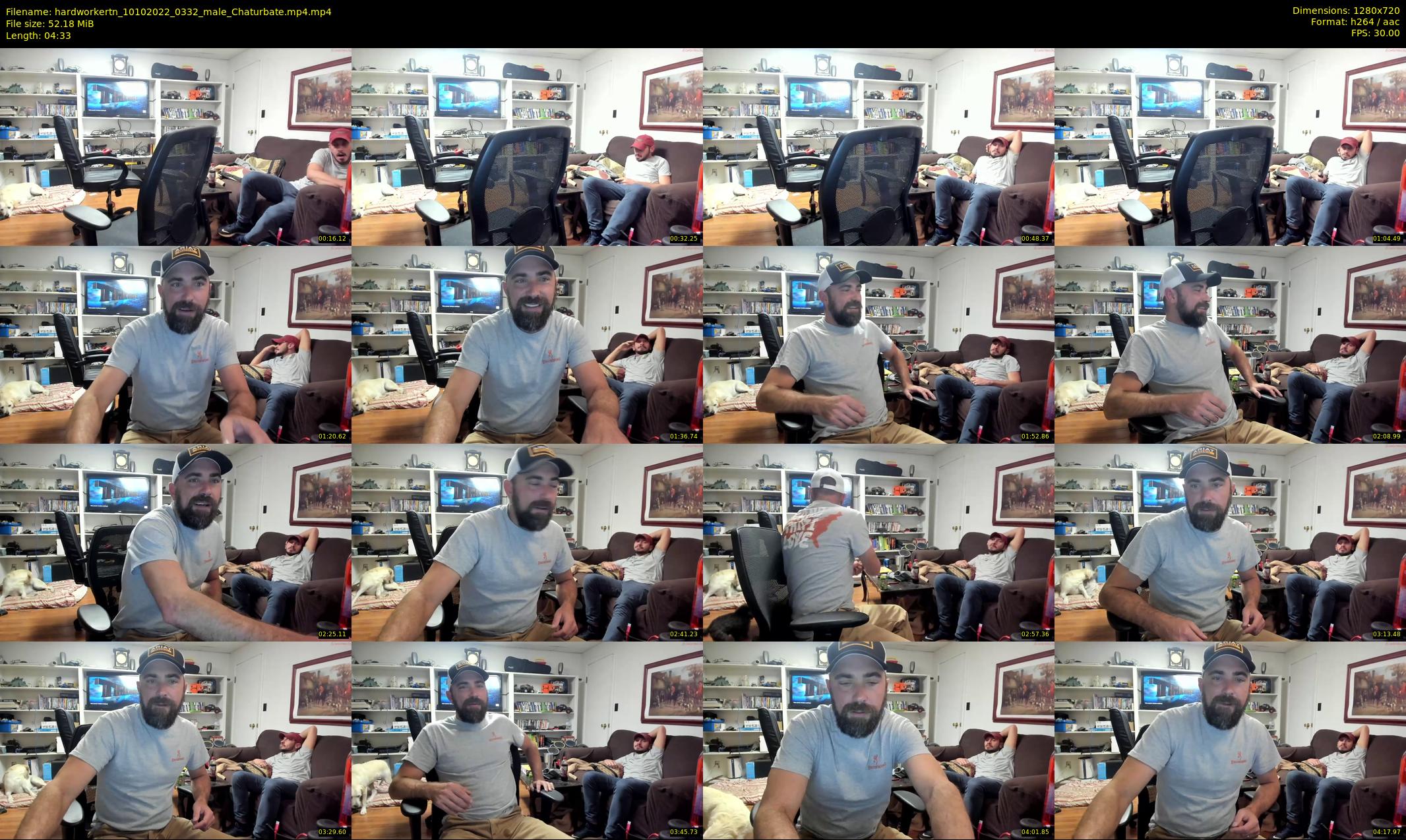 hardworkertn — 5 minute Chaturbate male cam show recording, 720p, Oct 10, 2022