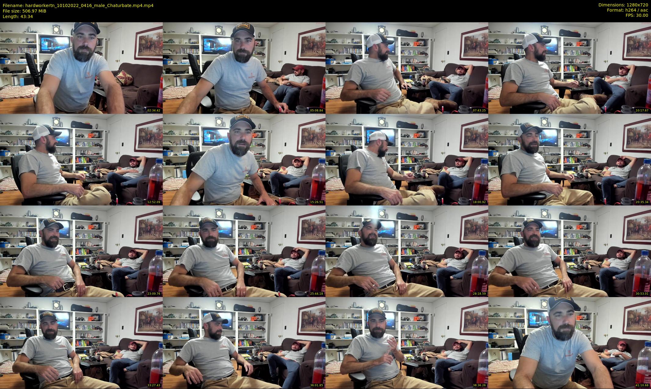 hardworkertn — 44 minute Chaturbate male cam show recording, 720p, Oct 10, 2022