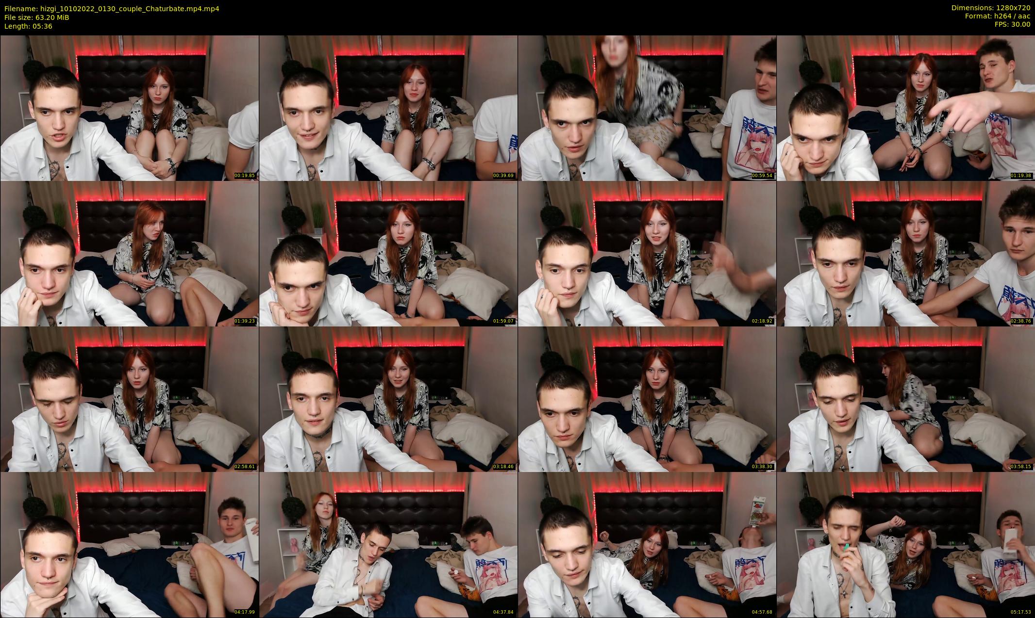 hizgi — 6 minute Chaturbate couple cam show recording, 720p, Oct 10, 2022