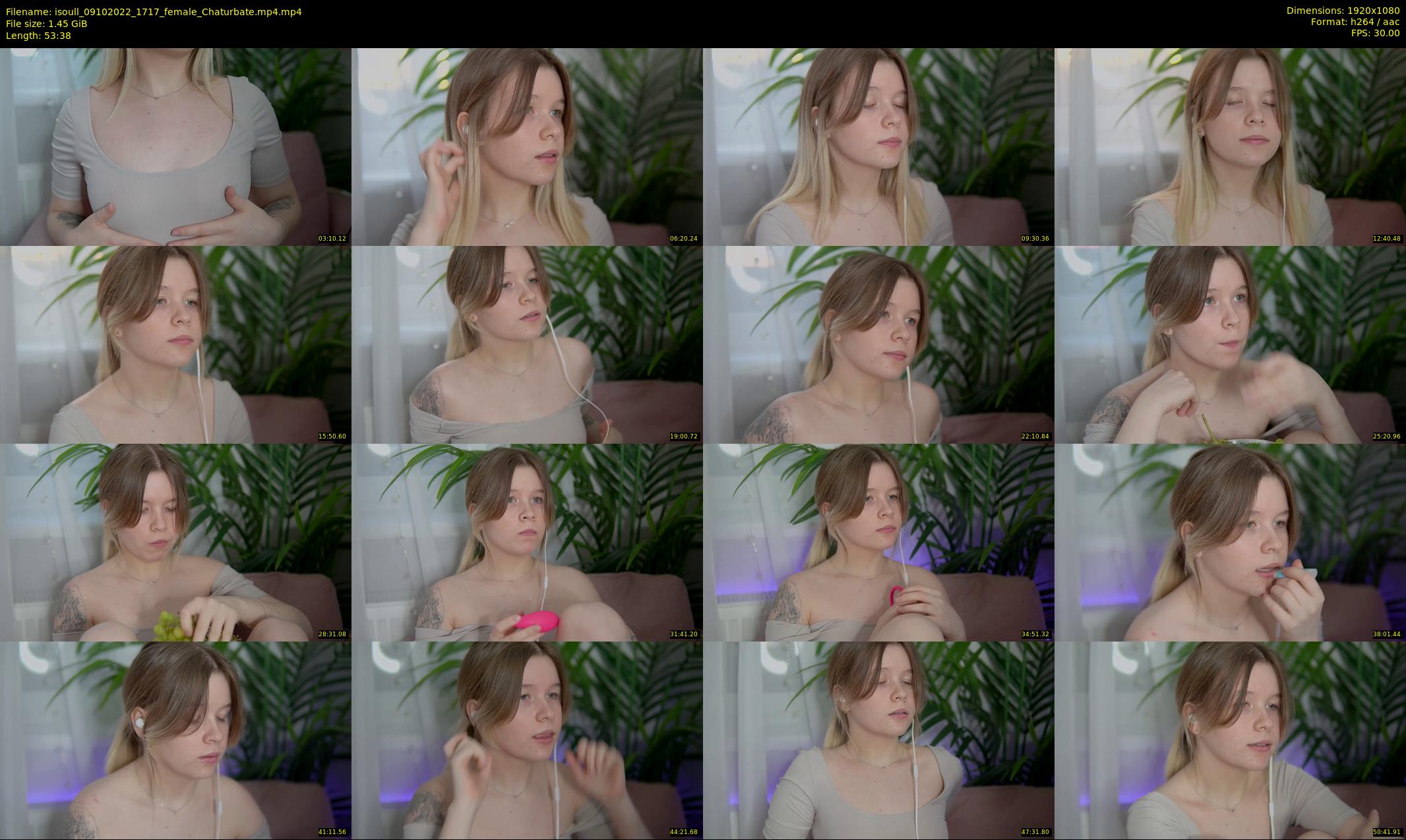 isoull — 54 minute Chaturbate female cam show recording, 1080p, Oct 9, 2022