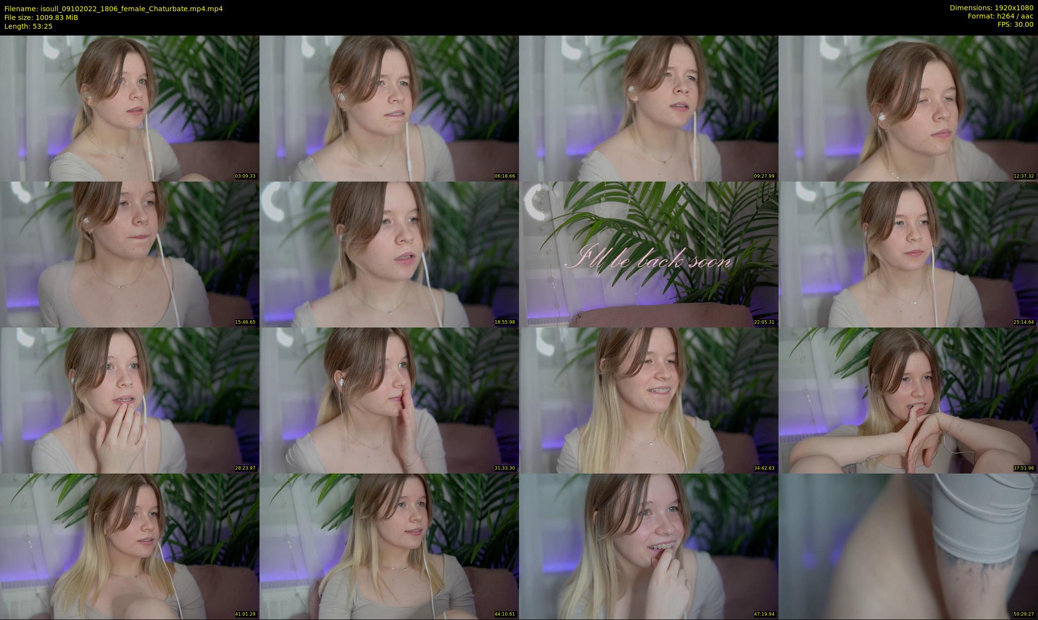 isoull — 54 minute Chaturbate female cam show recording, 1080p, Oct 9, 2022